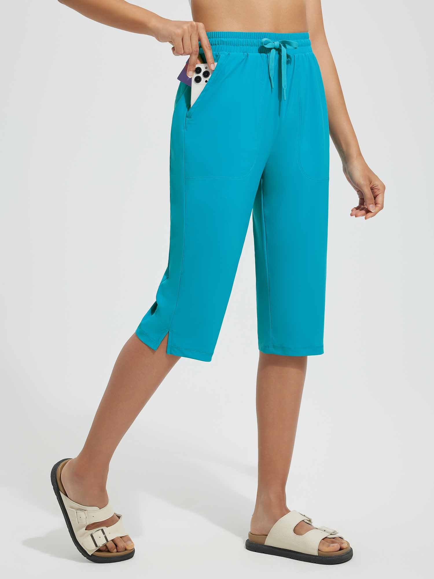 Women's 15" UPF 50+ Quick-Dry Swim Capris - Image 9