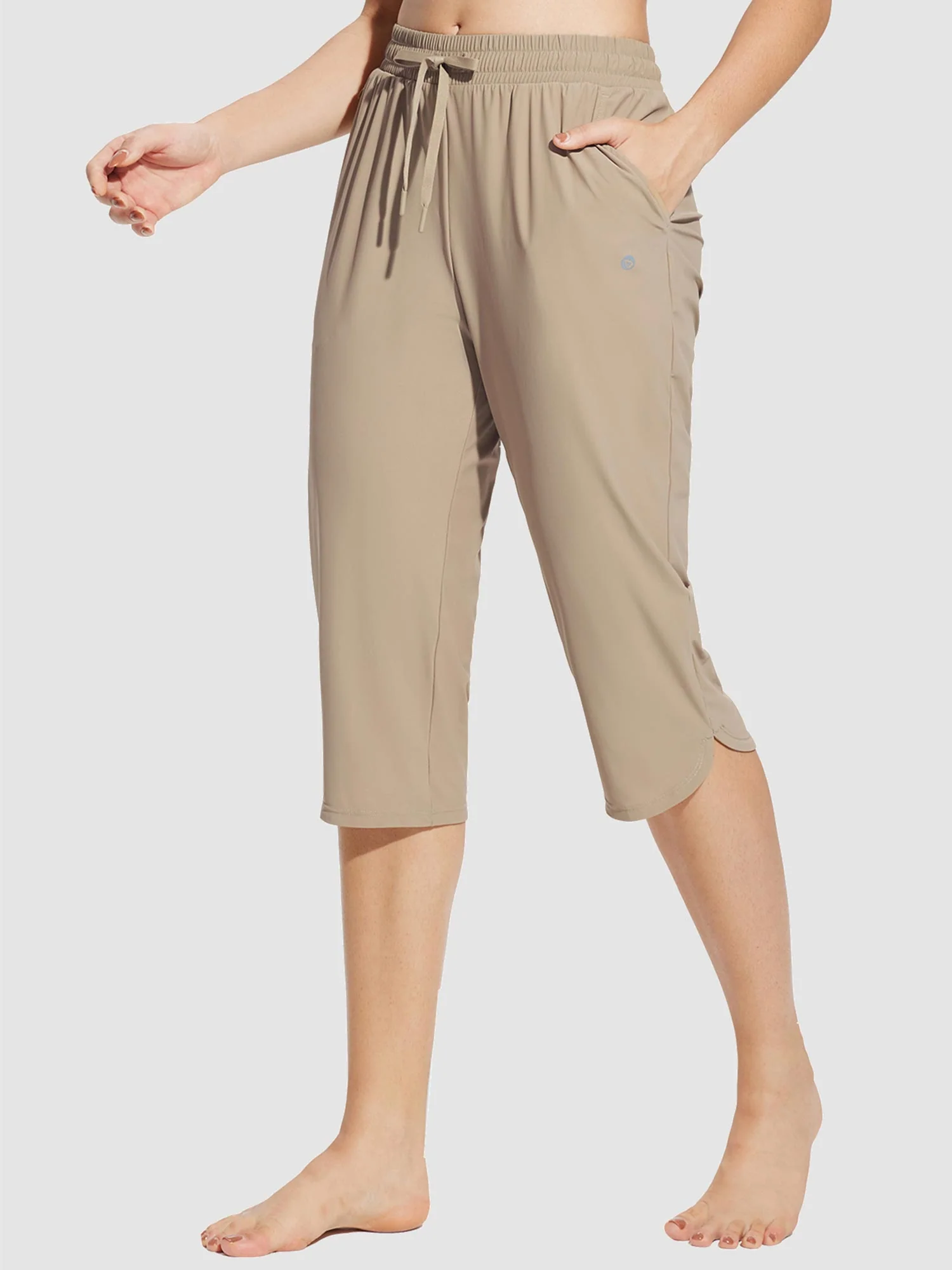 Women's 18" UPF 50+ Quick-Dry Swim Capris - Image 16
