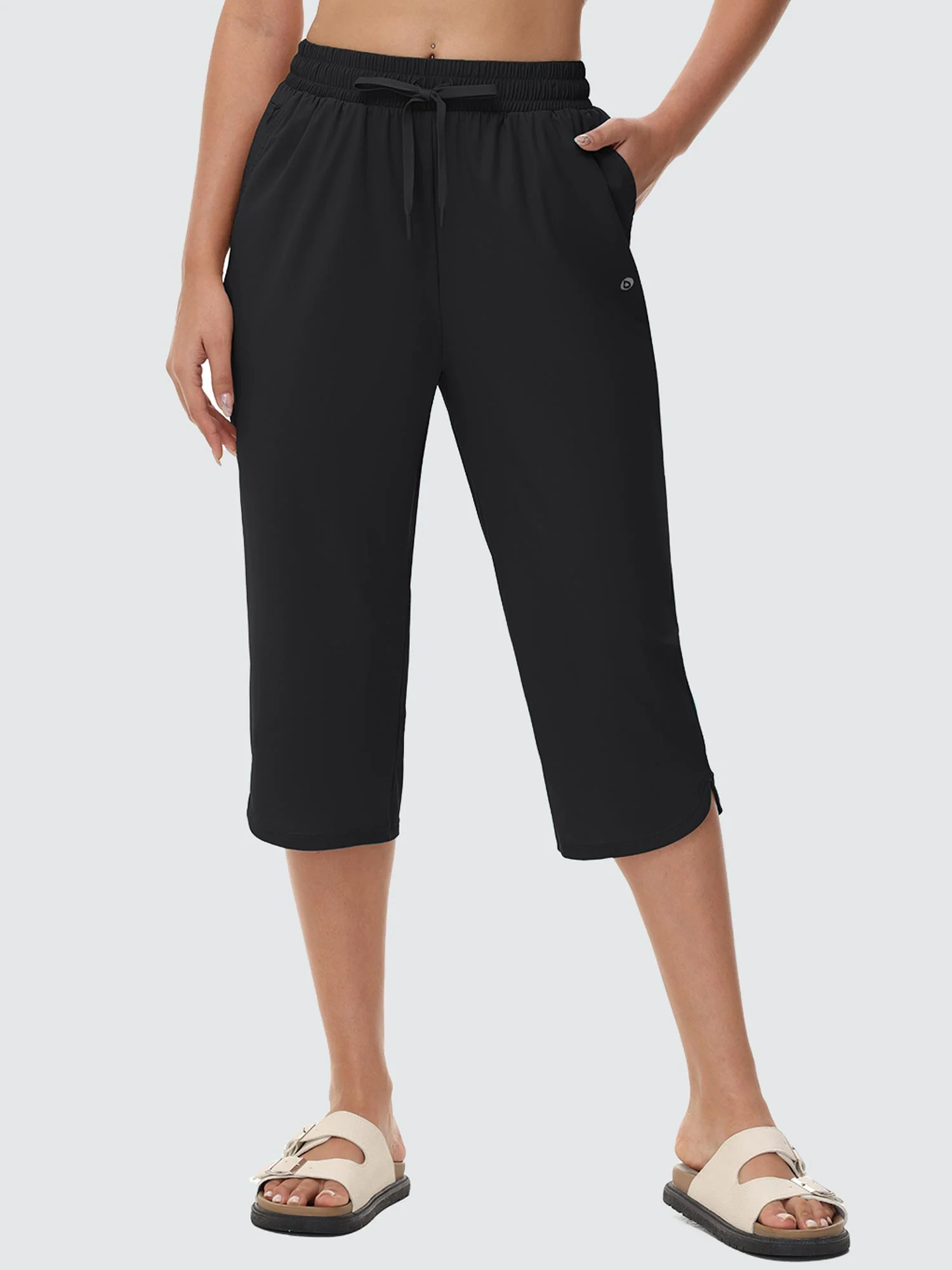Women's 18" UPF 50+ Quick-Dry Swim Capris - Image 3