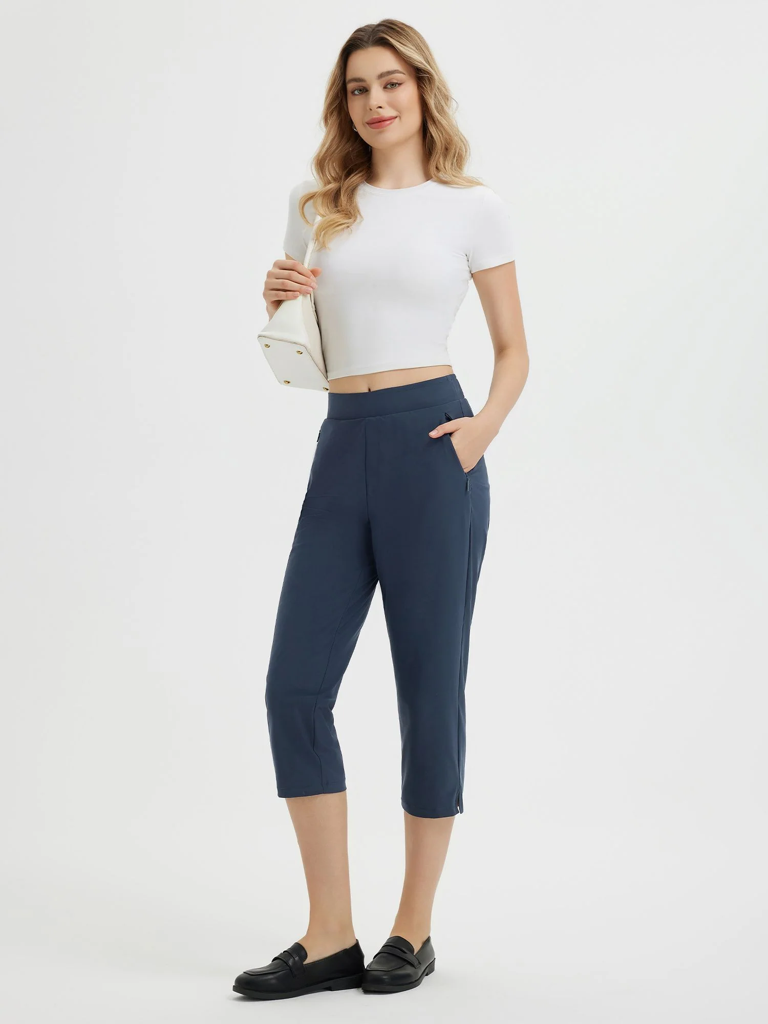 Women's 20" High-Waisted Cropped Golf Pants - Image 13