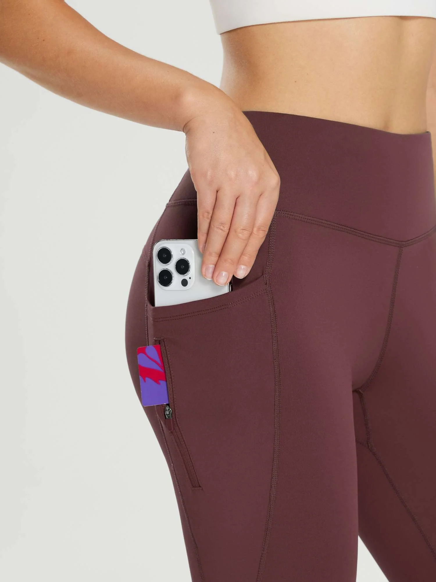 25" Fleece-Lined Cycling Leggings - Image 23