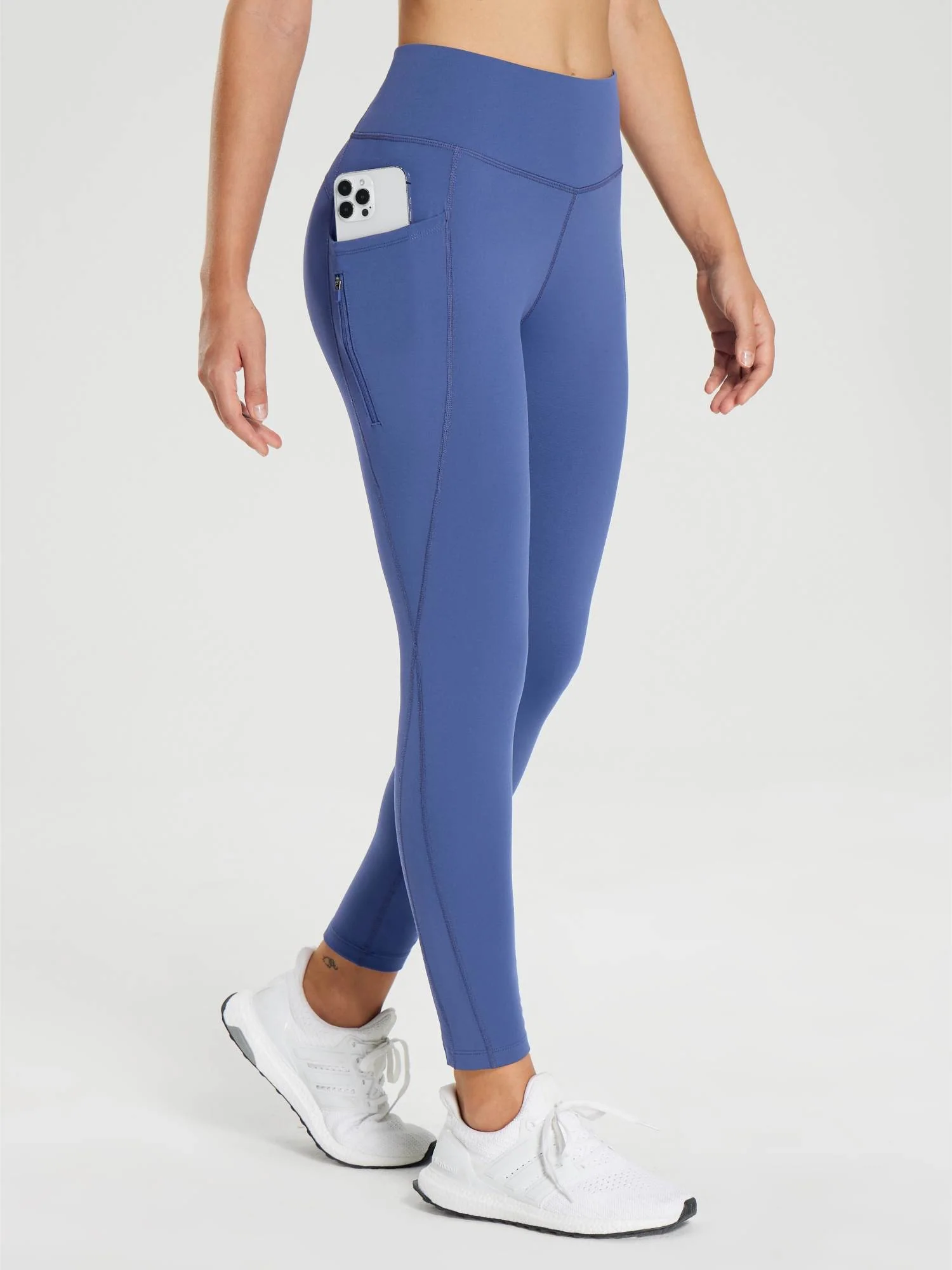 25" Fleece-Lined Cycling Leggings - Image 32
