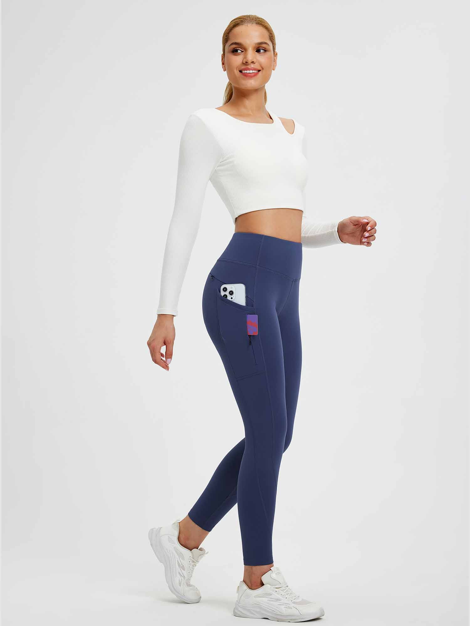 25" Fleece-Lined Yoga Leggings - Image 12