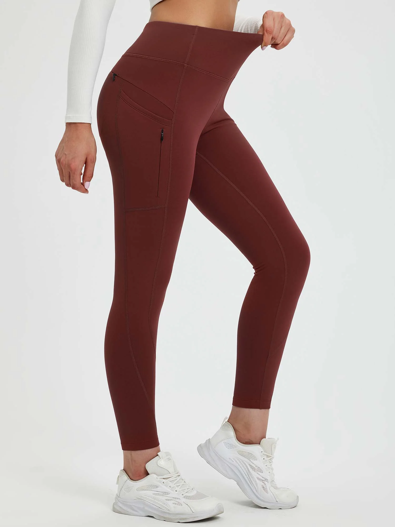 25" Fleece-Lined Yoga Leggings - Image 13