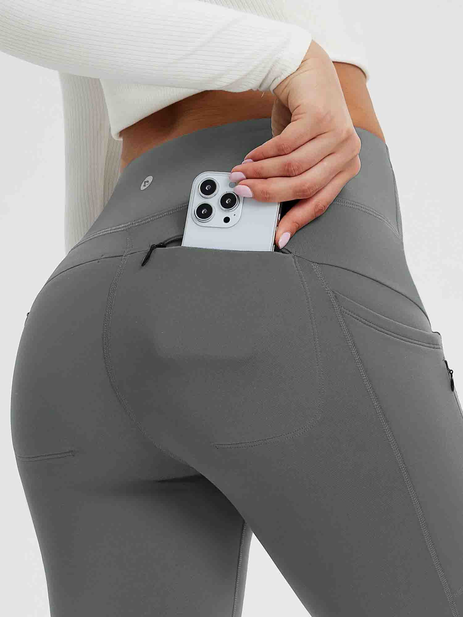 25" Fleece-Lined Yoga Leggings - Image 22