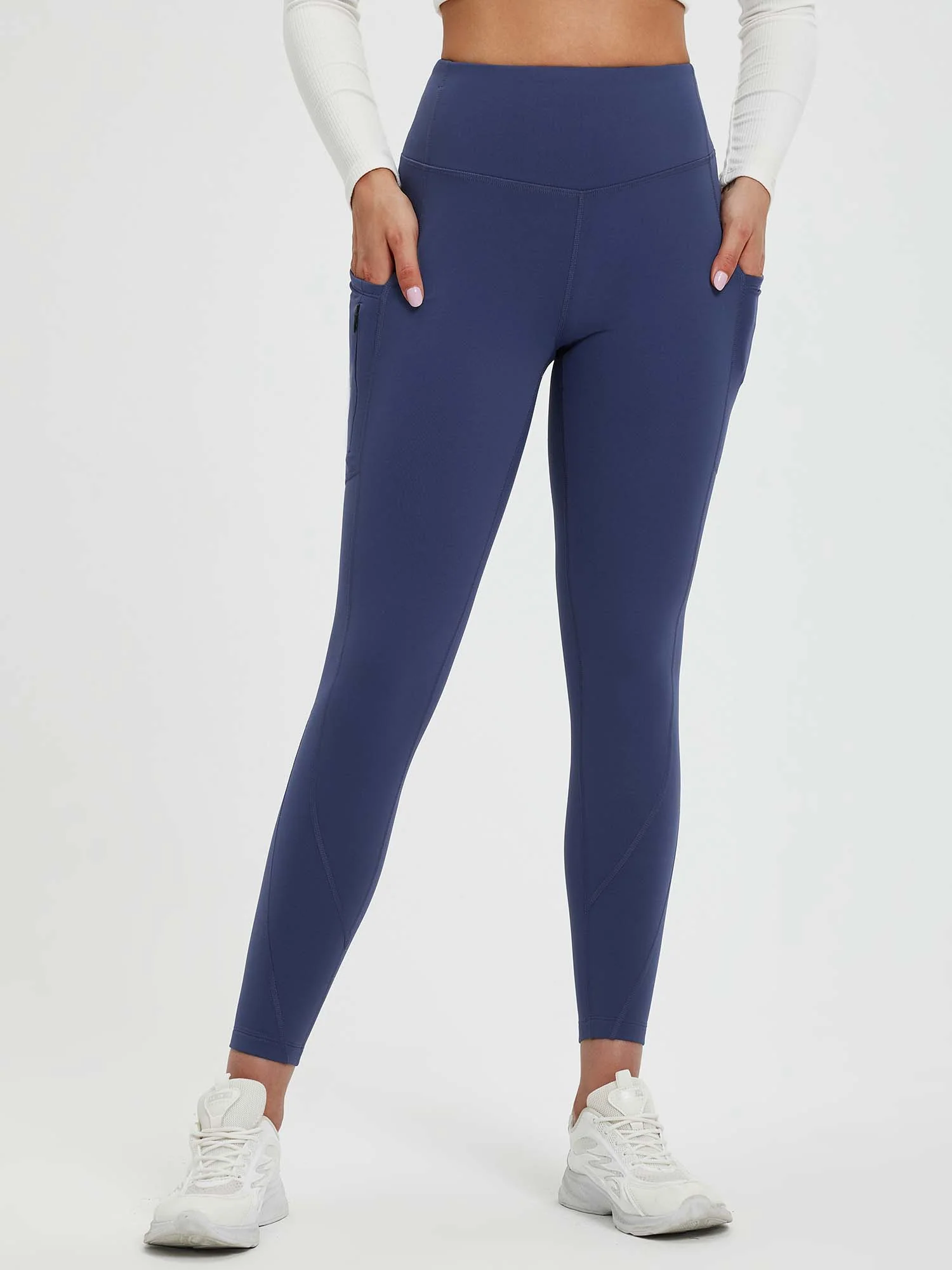 25" Fleece-Lined Yoga Leggings - Image 9