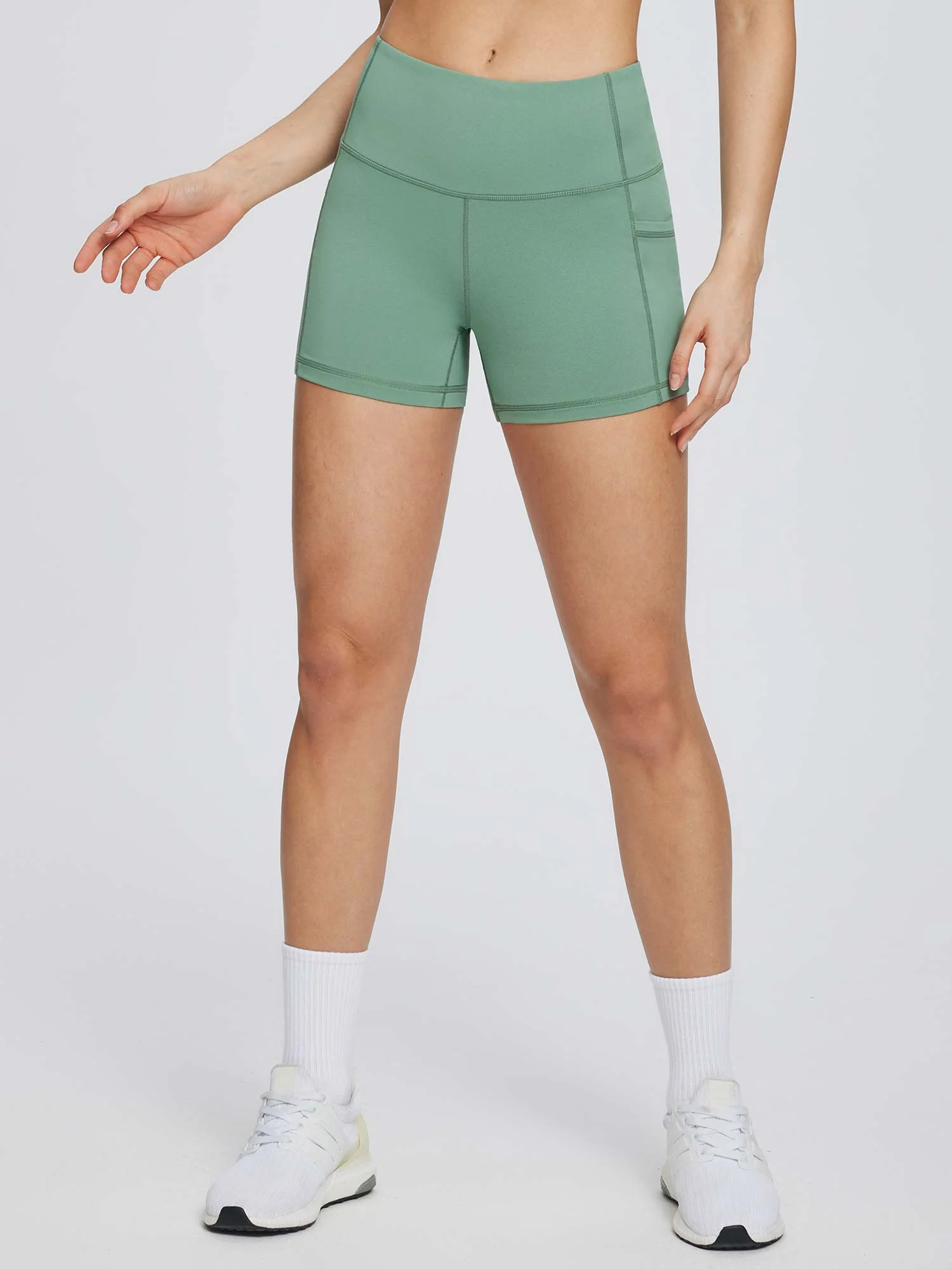 Women's 3" High-Waisted Compression Biker Shorts - Image 18