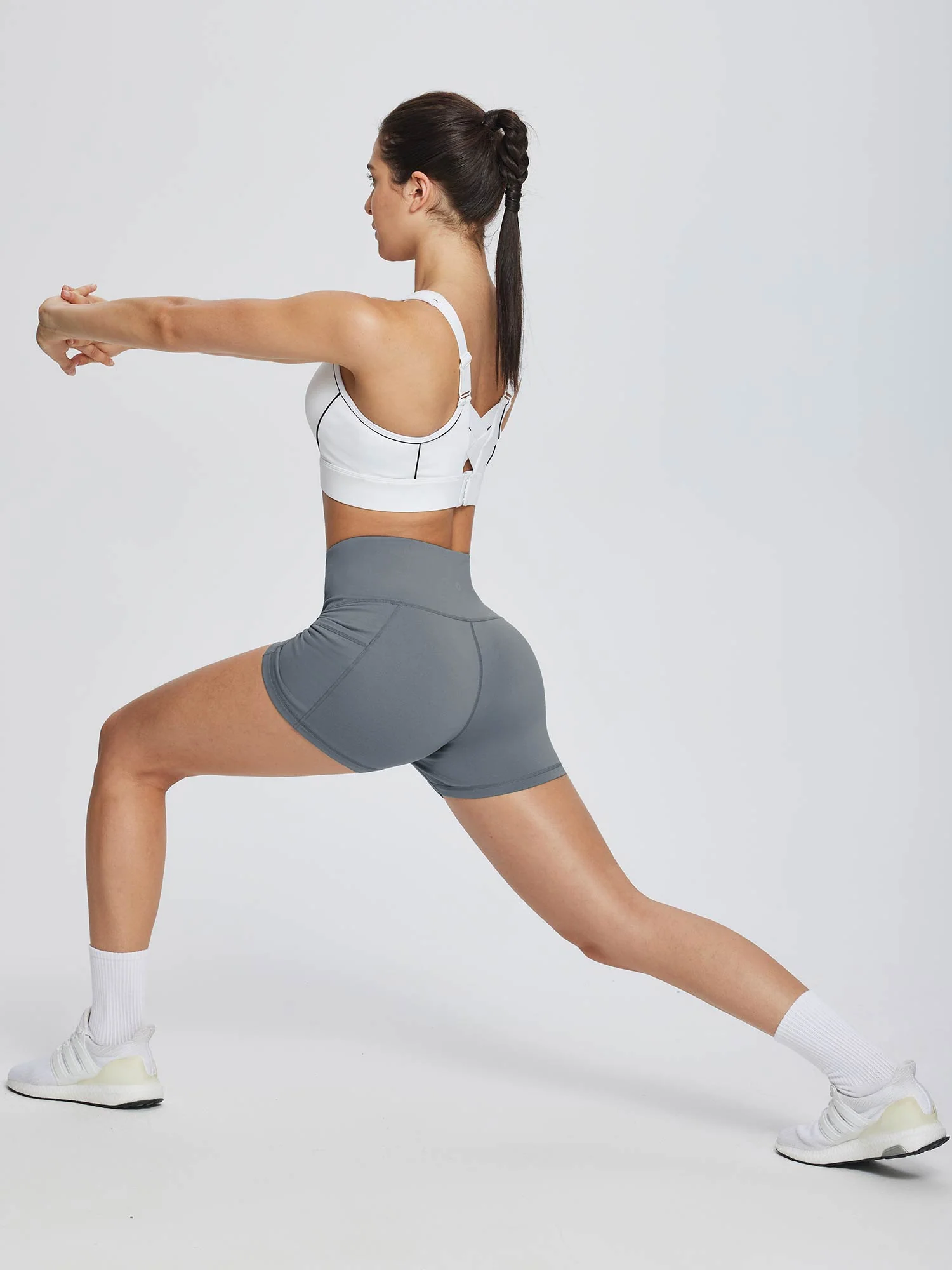 Women's 3" High-Waisted Compression Biker Shorts - Image 34
