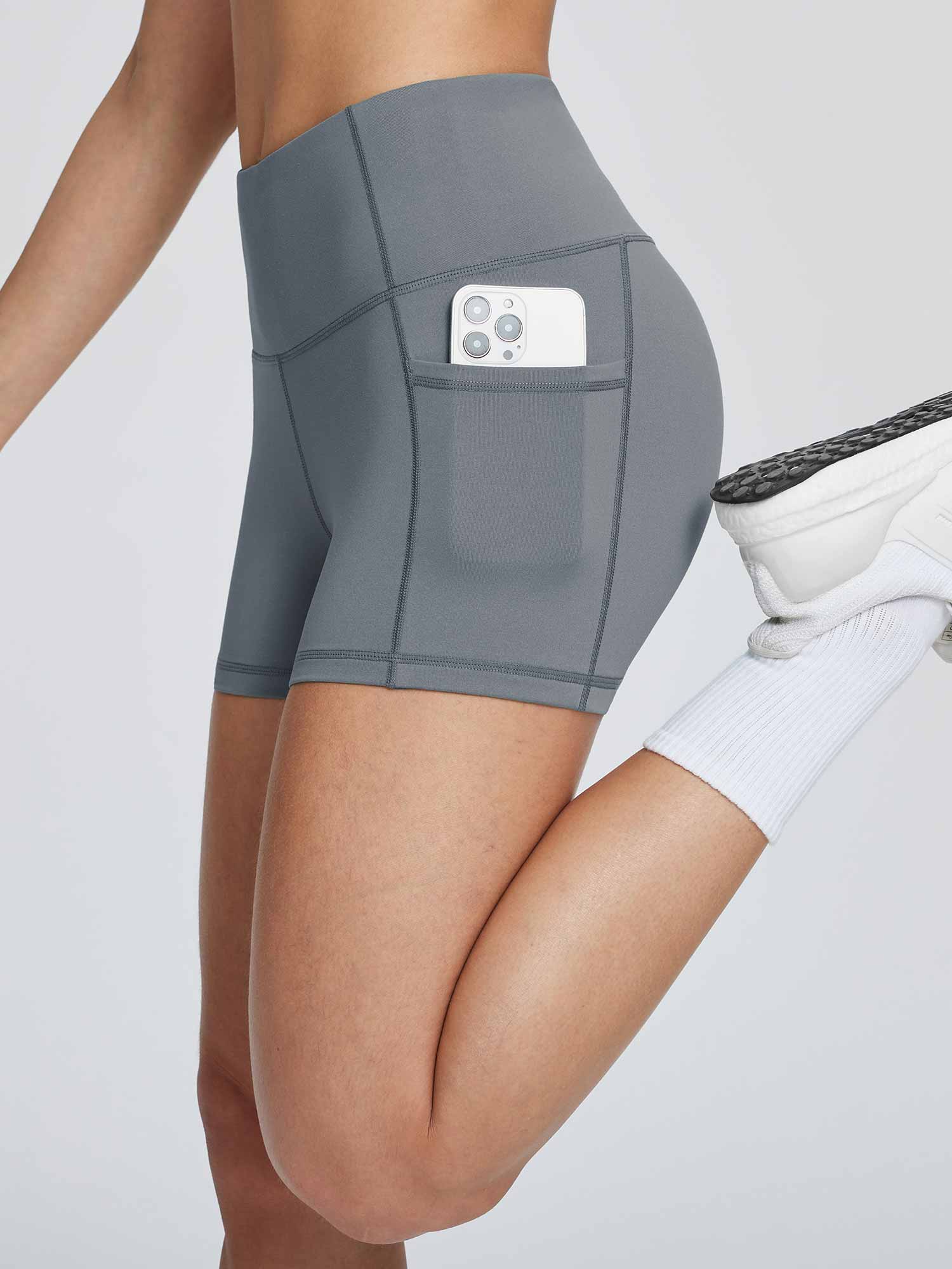 Women's 3" High-Waisted Compression Biker Shorts - Image 35