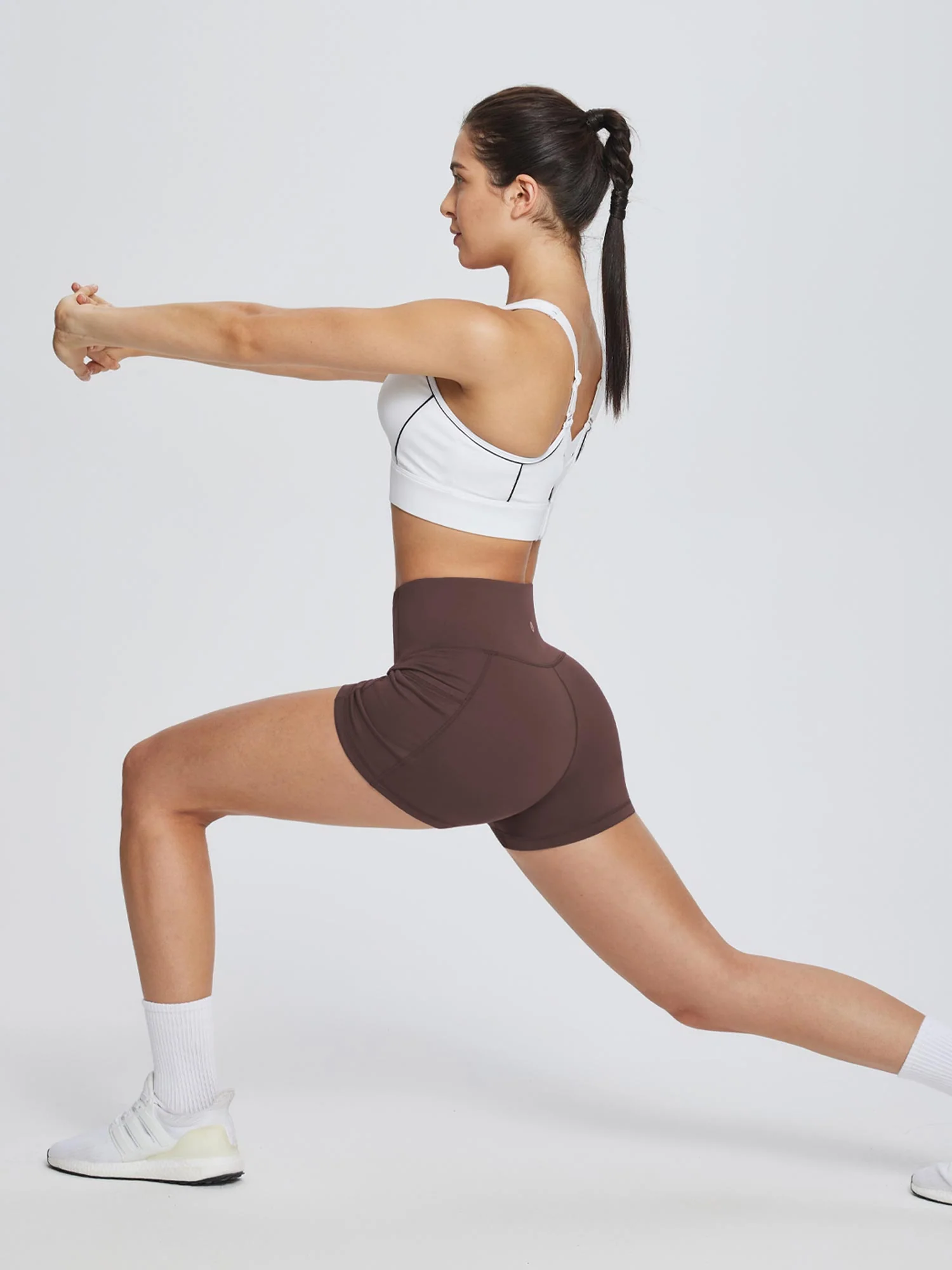 Women's 3" High-Waisted Compression Biker Shorts - Image 37
