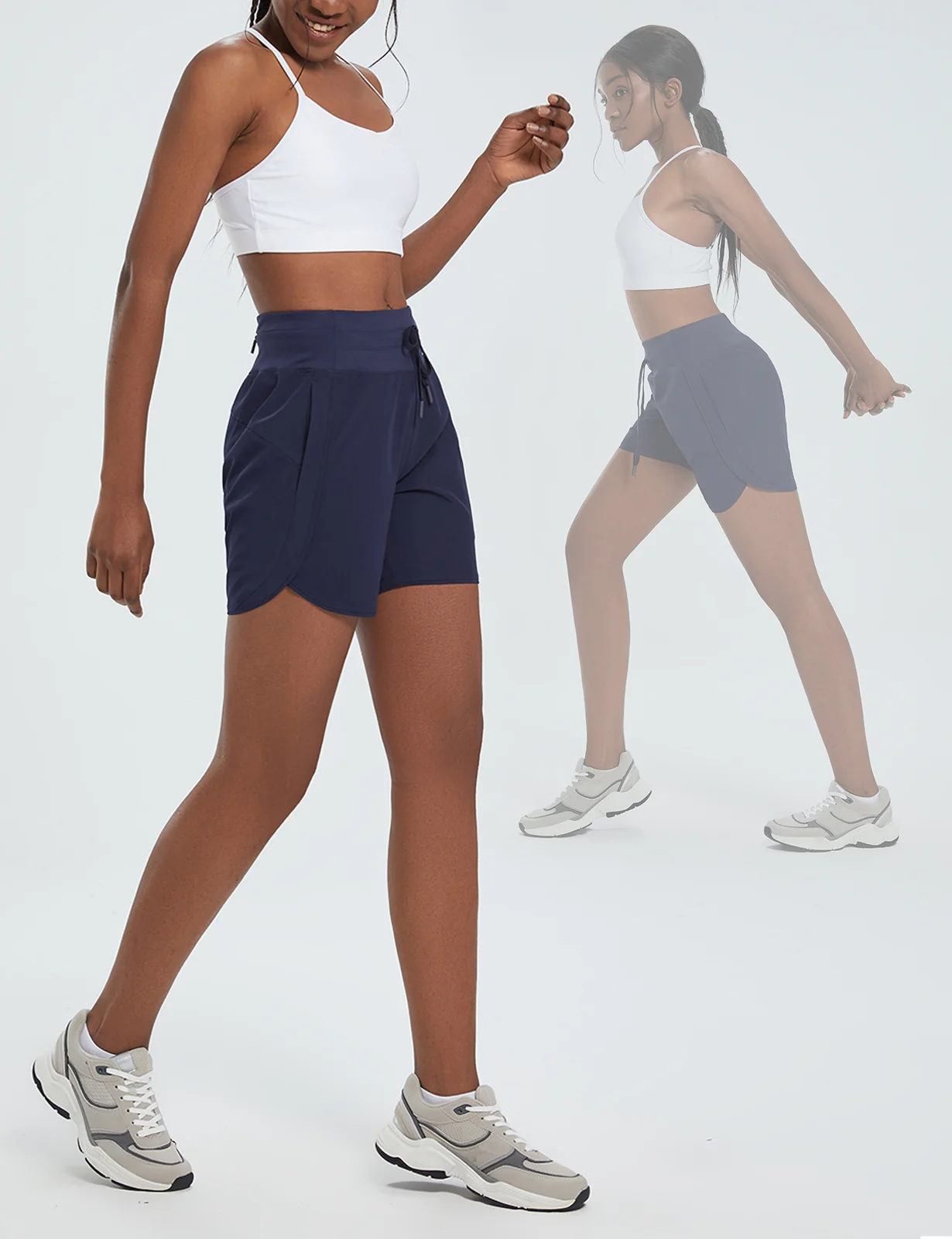 Women's 5" High-Waisted Quick-Dry Running Shorts - Image 17