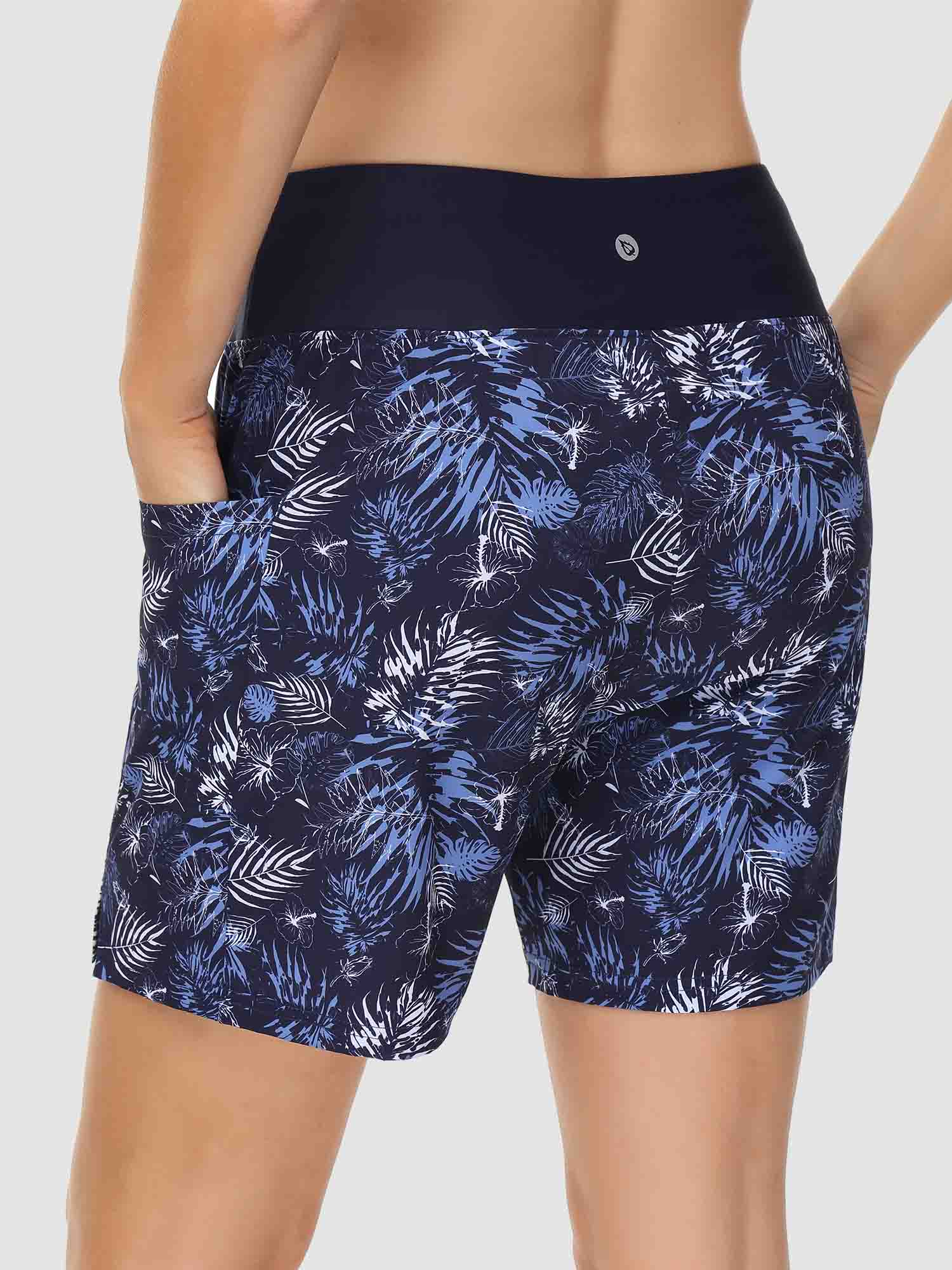 Women's 5" Printed Quick-Dry Swim Board Shorts - Image 15