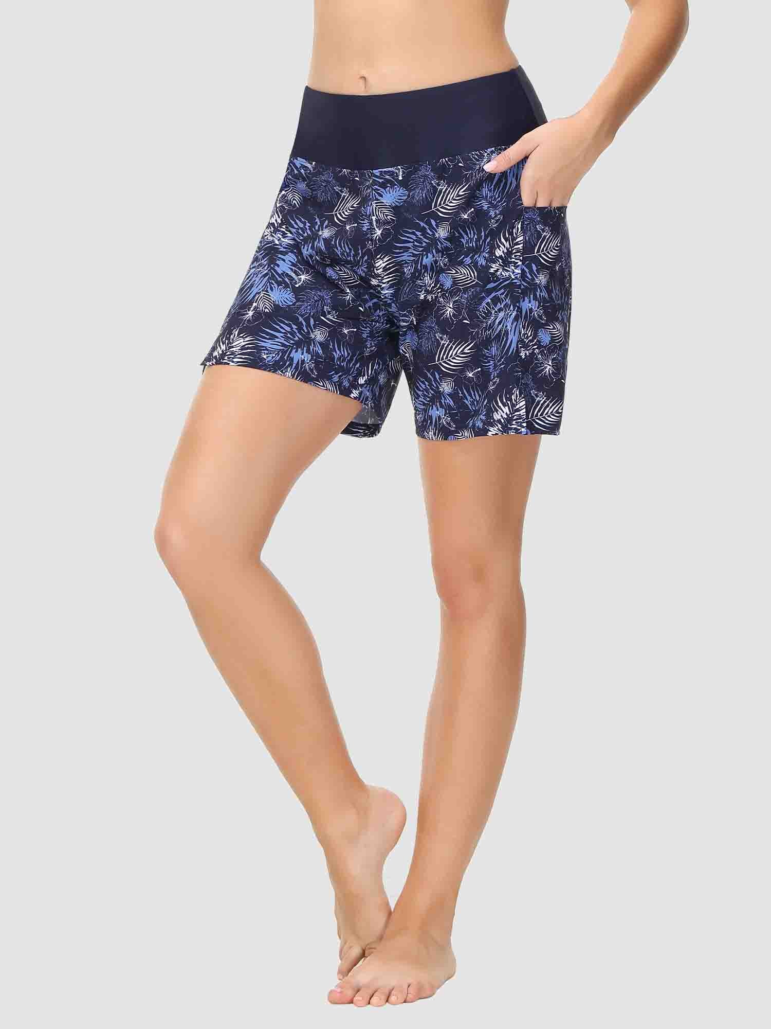 Women's 5" Printed Quick-Dry Swim Board Shorts - Image 17