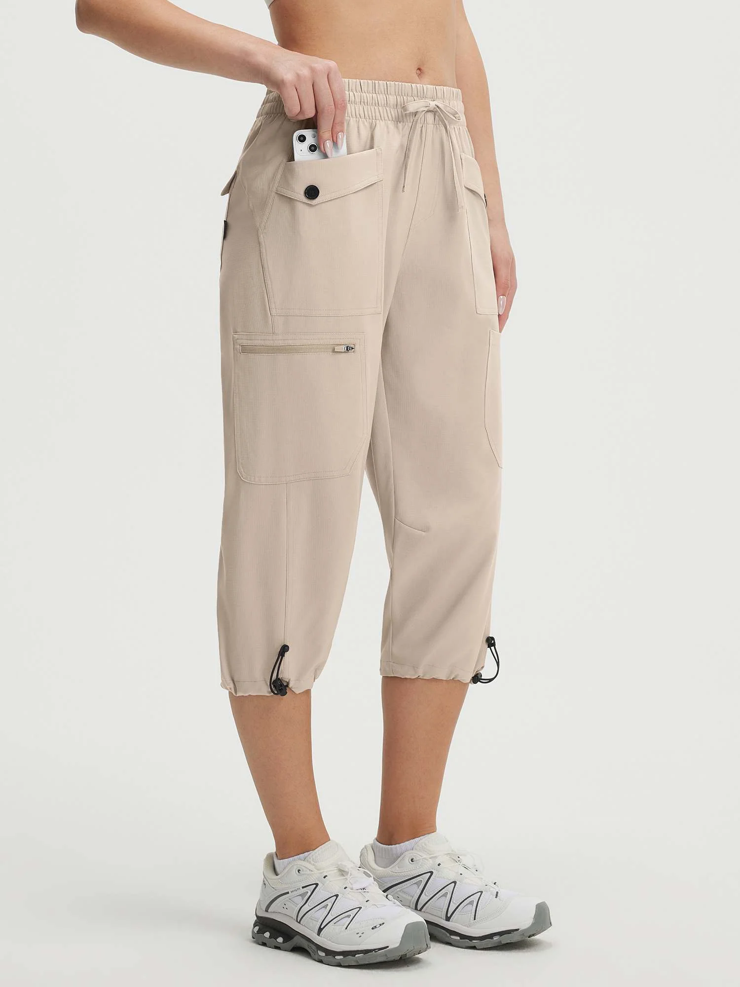 Baleaf 7 Pockets Lightweight Cargo Capri Pants 19'' - Image 3