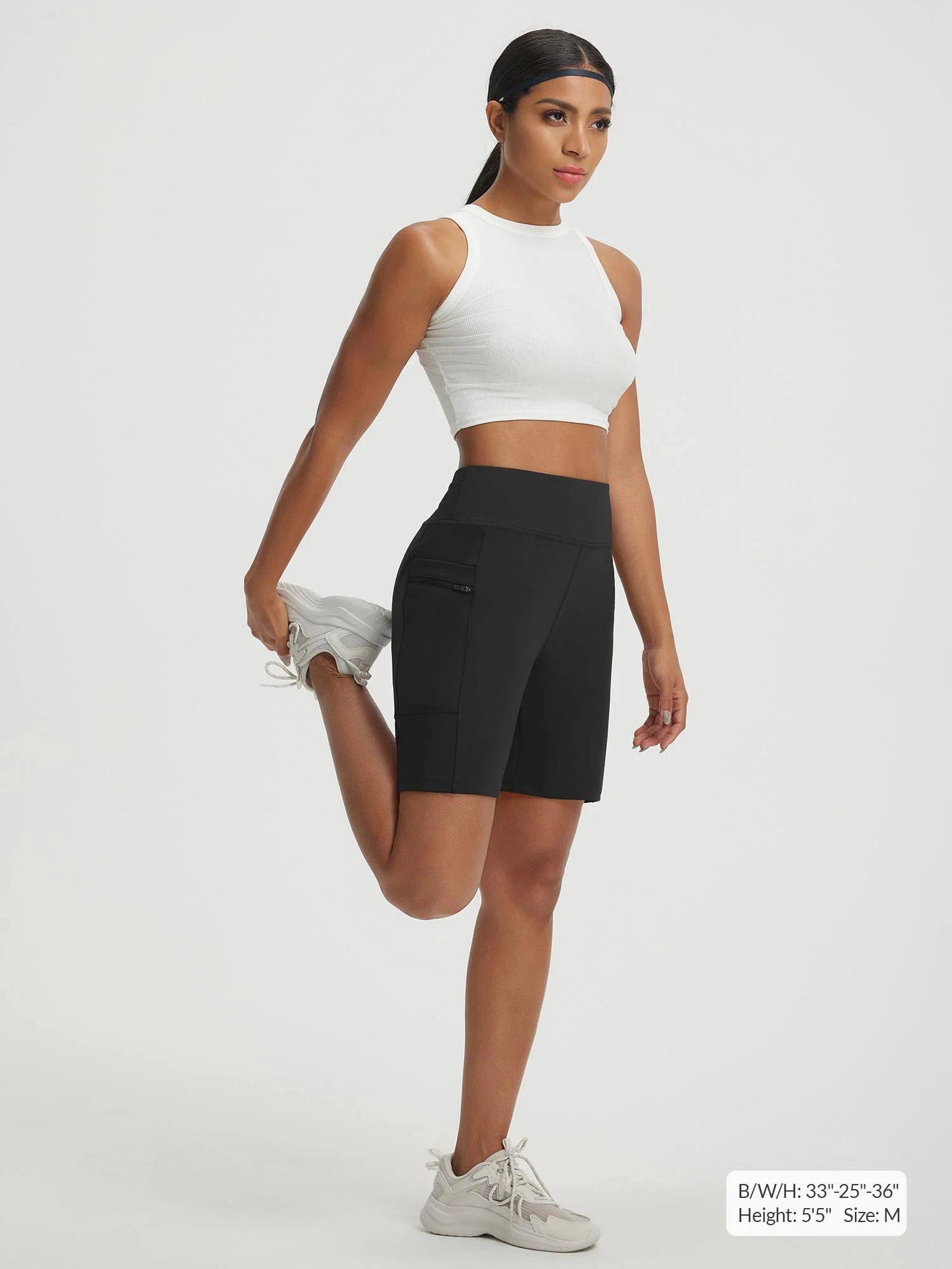 Baleaf High-Rise Stretchy Running Shorts 7" - Image 8