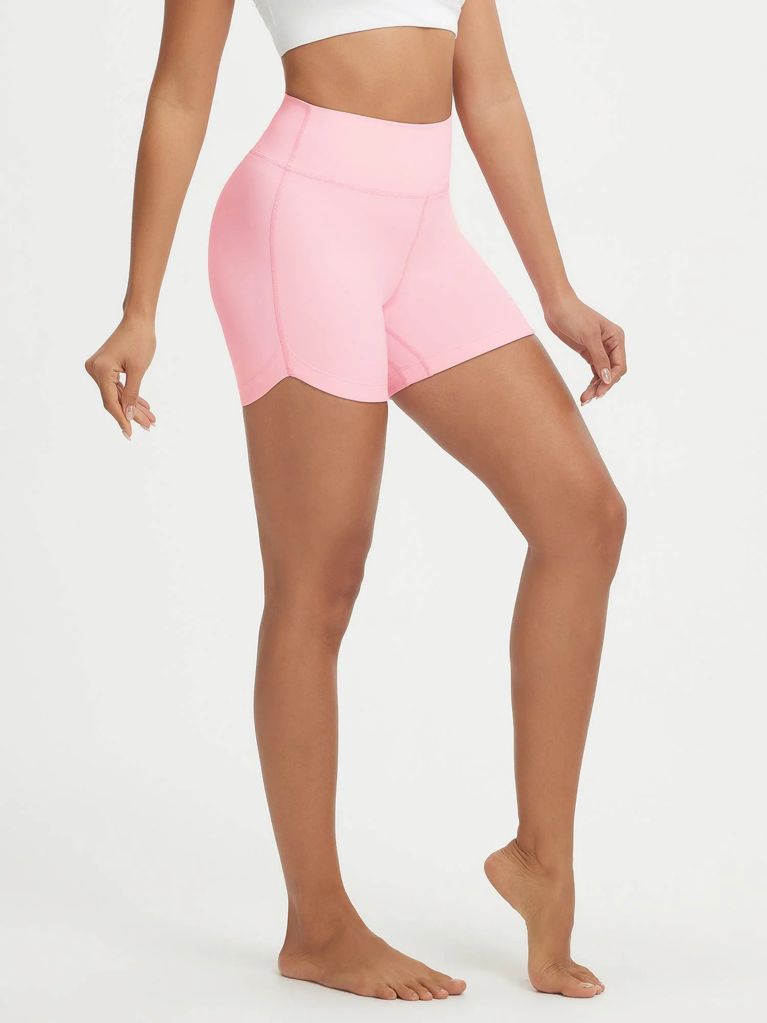Baleaf Stretchy High-Rise Biker Short 5" - Image 3