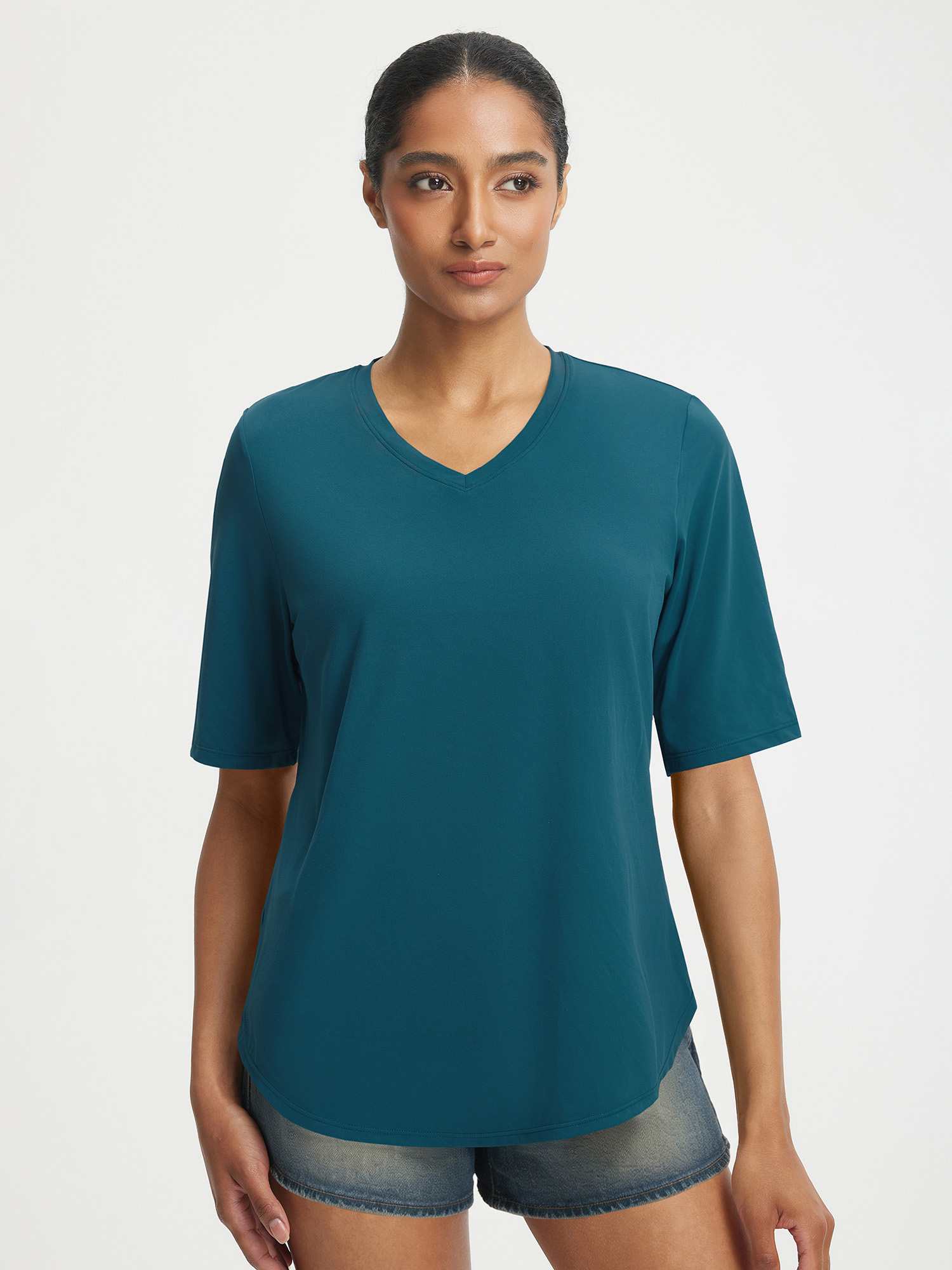 Baleaf UPF 50+ V Neck Half Sleeve Athletic Shirt - Image 7