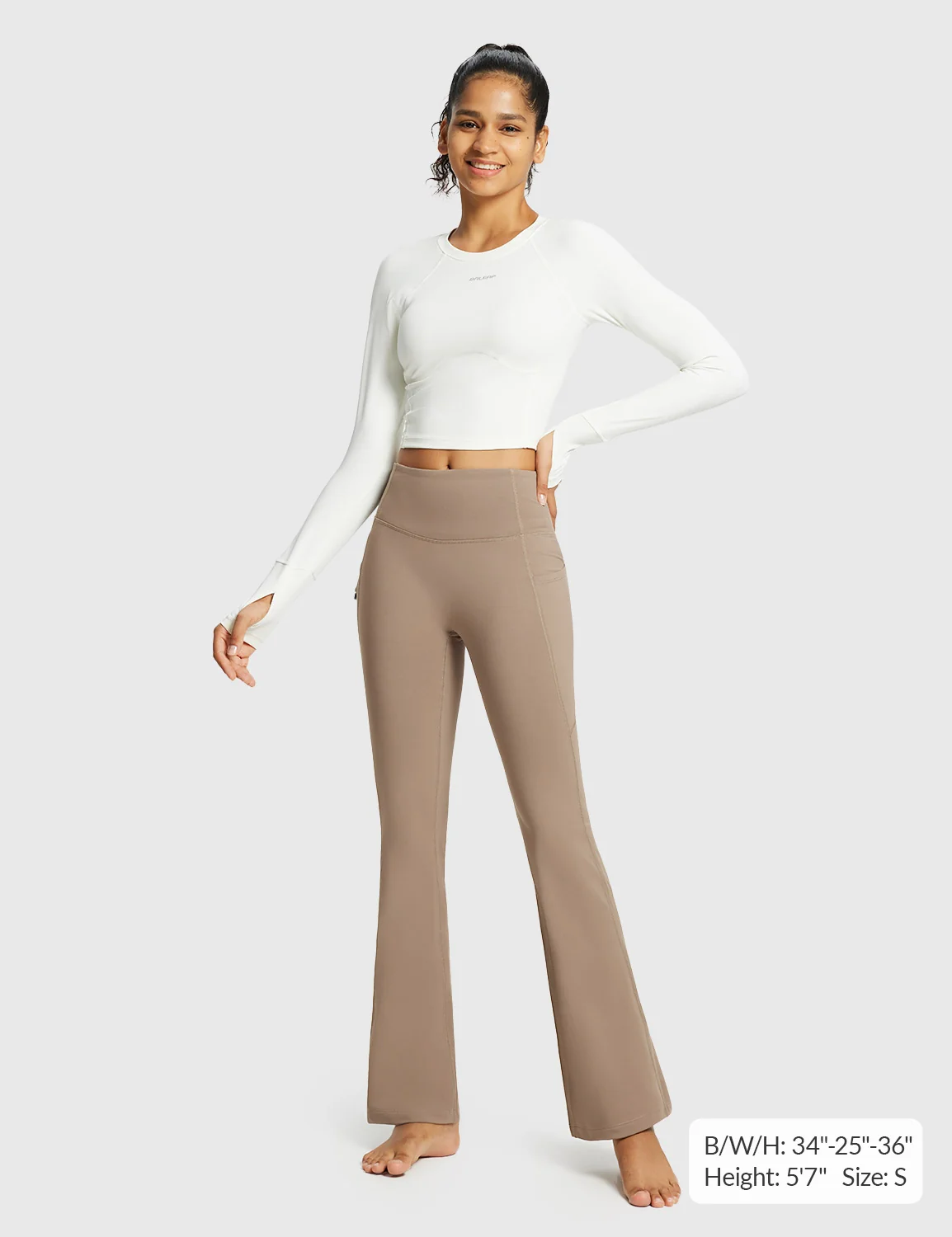 Laureate High-Rise Thermal Flared Pants - Image 14