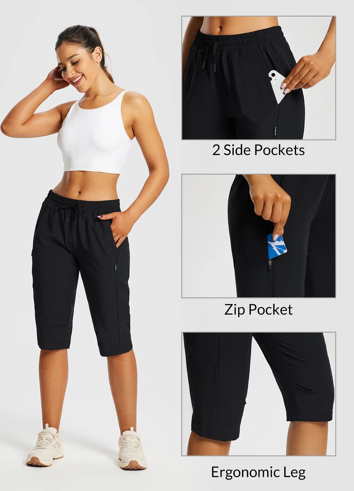 Laureate UPF50+ DWR Pocketed Capris - Image 21