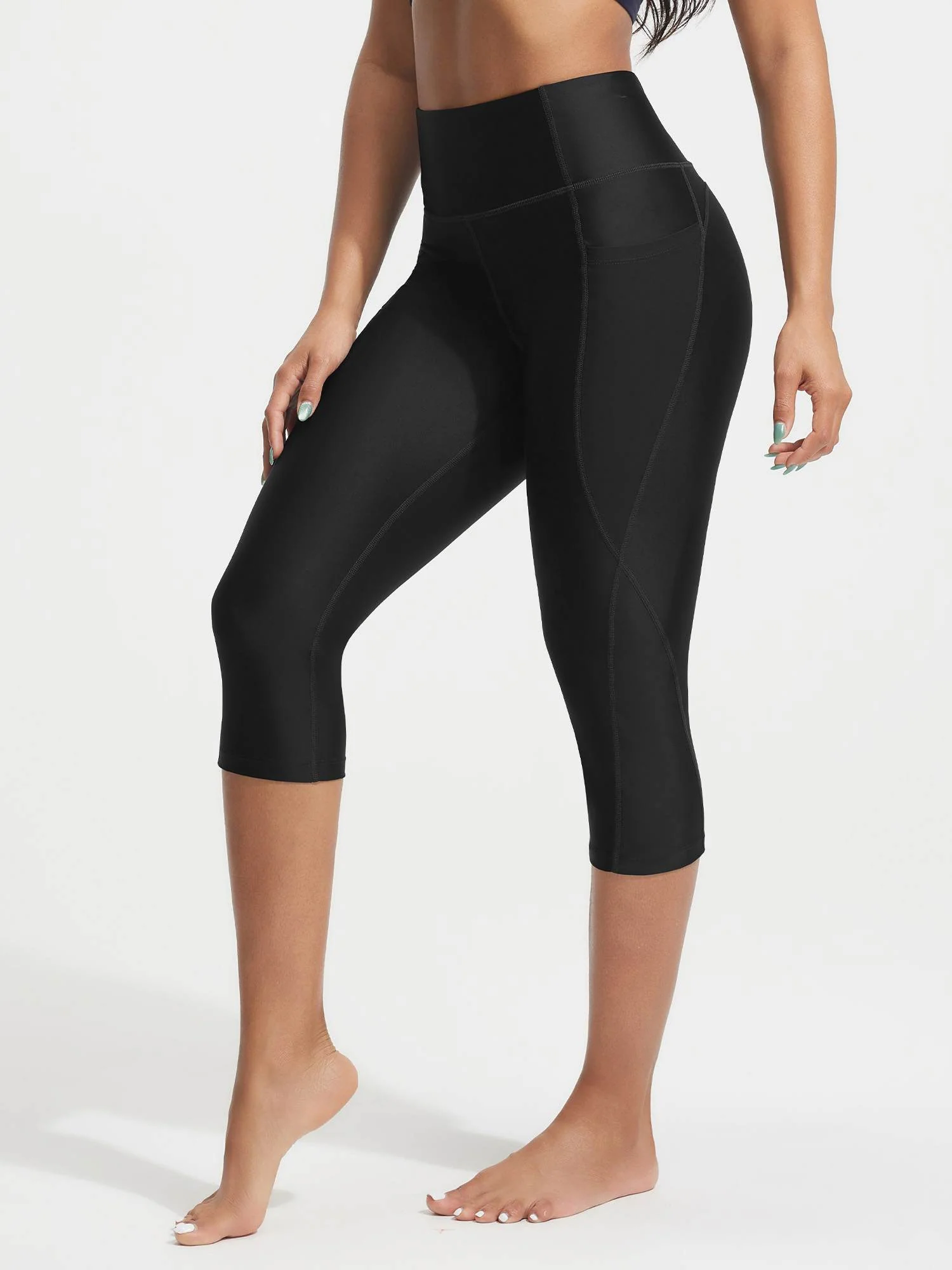 UPF50+ 18" High Rise Swim Capris - Image 6