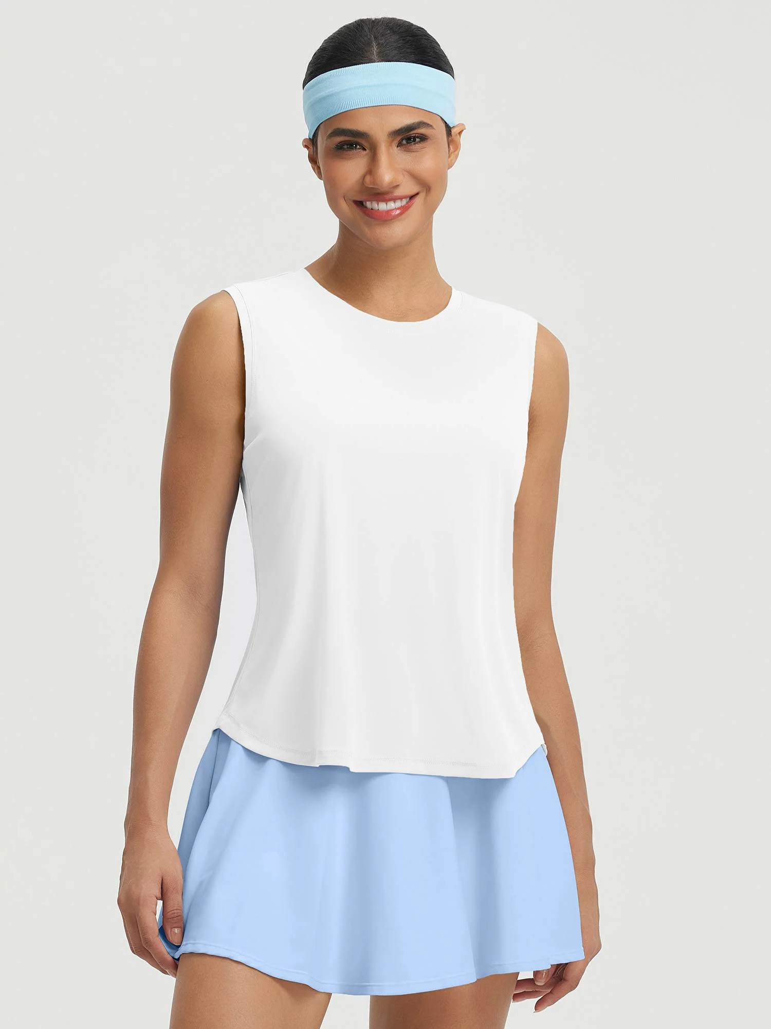 UPF50+ High Neck Workout Tank Top - Image 19