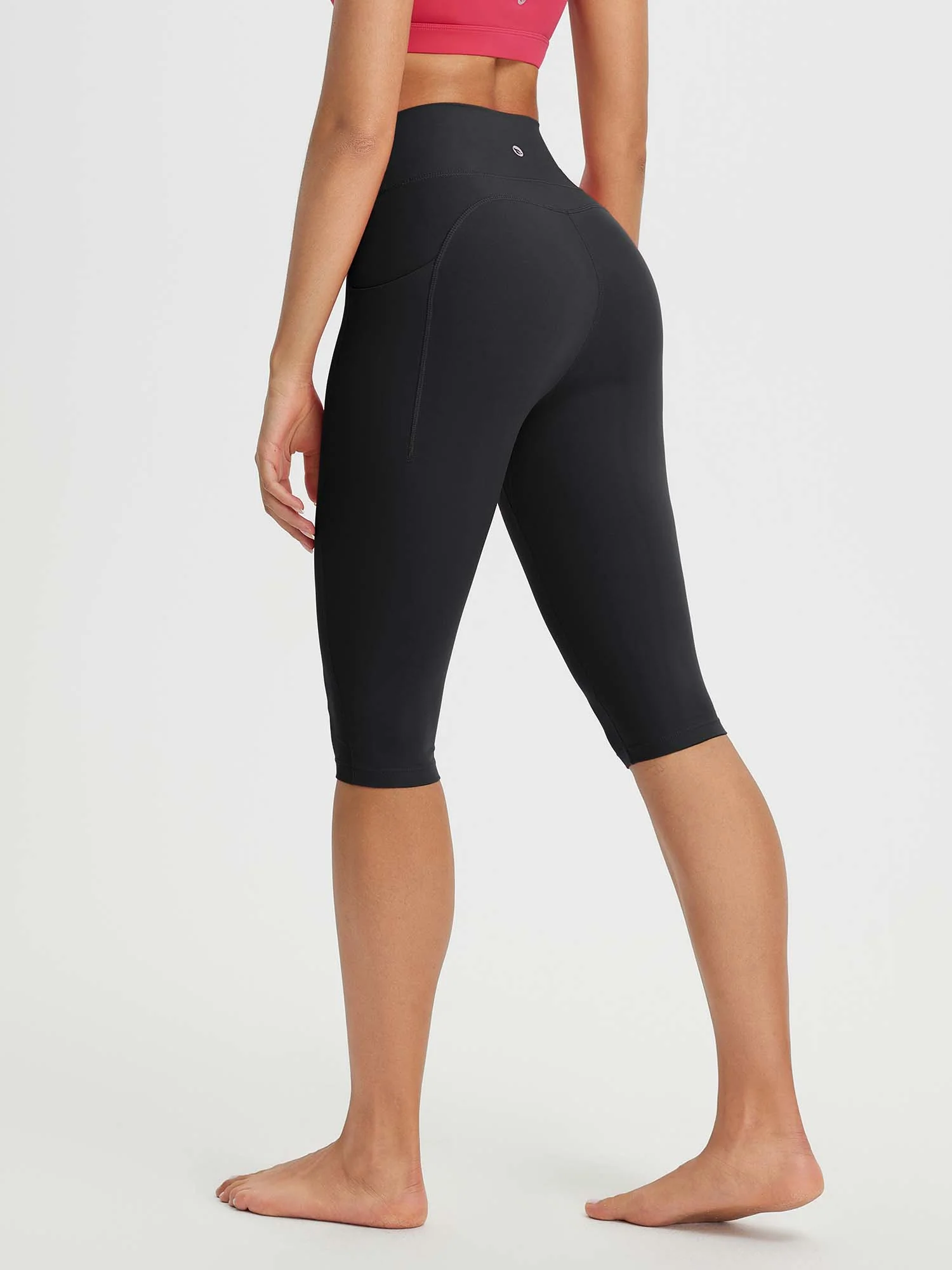 Women's 14" High-Waisted Crossover Capris - Image 5
