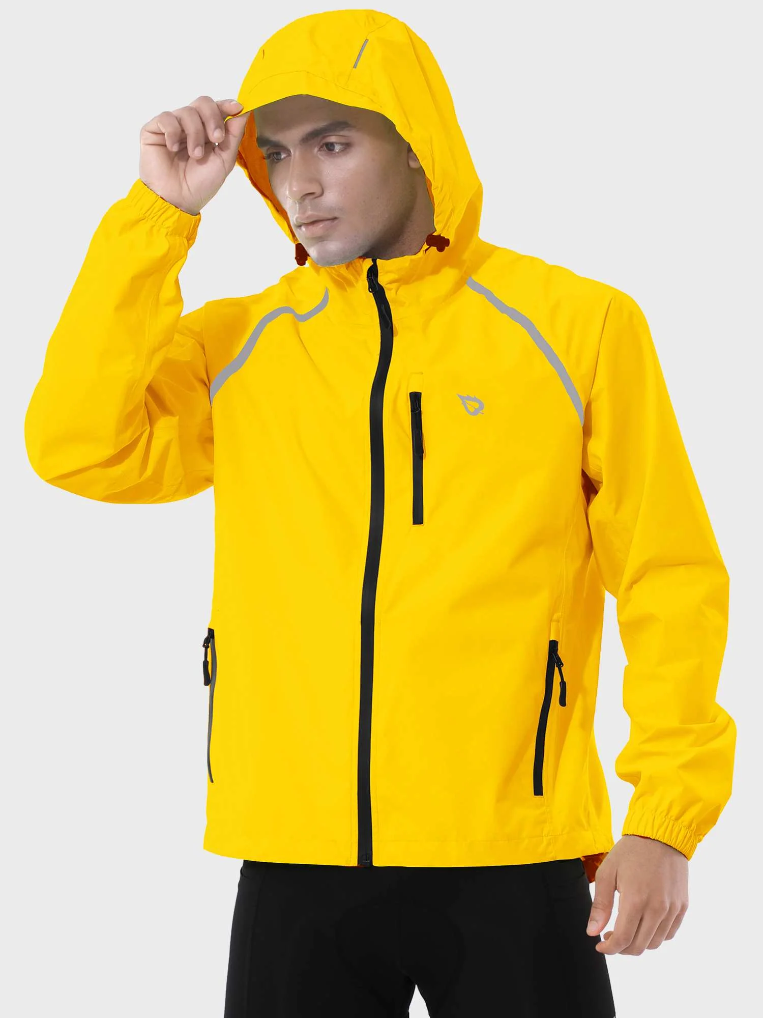 Men's UPF 50+ Waterproof Cycling Rain Jacket - Image 16