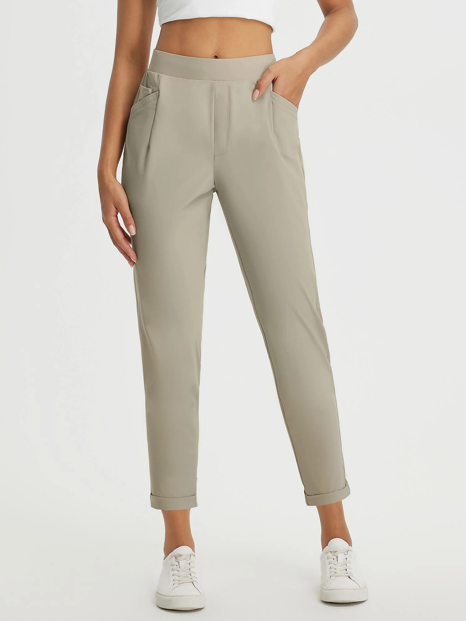 Dynamic Form High-Rise Tapered Trousers - Image 43