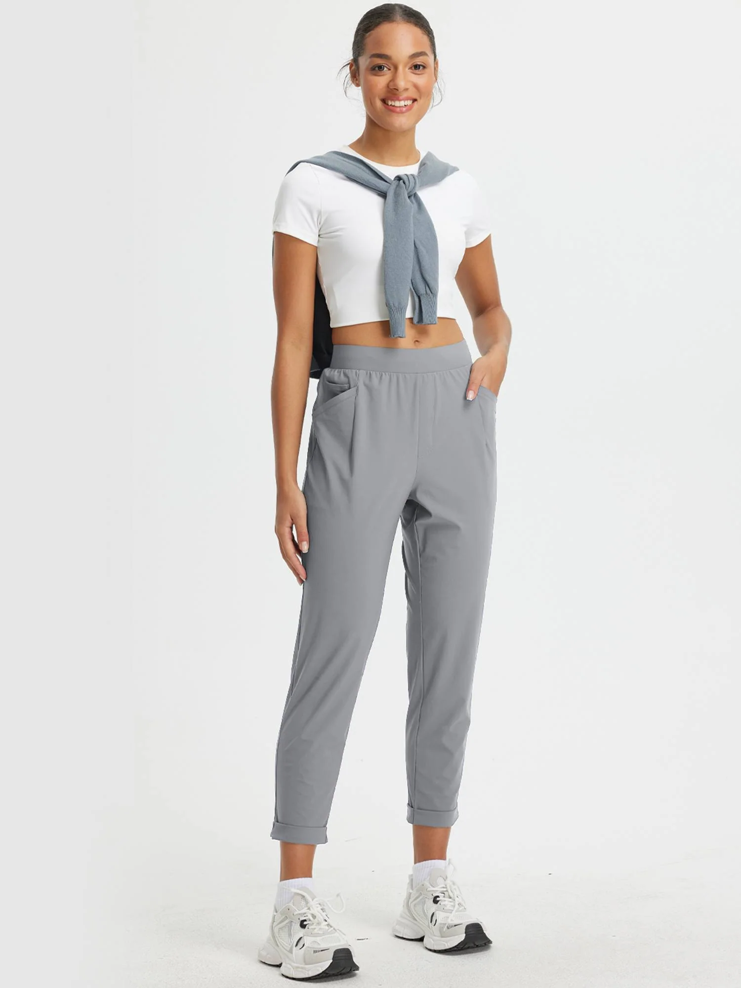 Dynamic Form High-Rise Tapered Trousers - Image 50