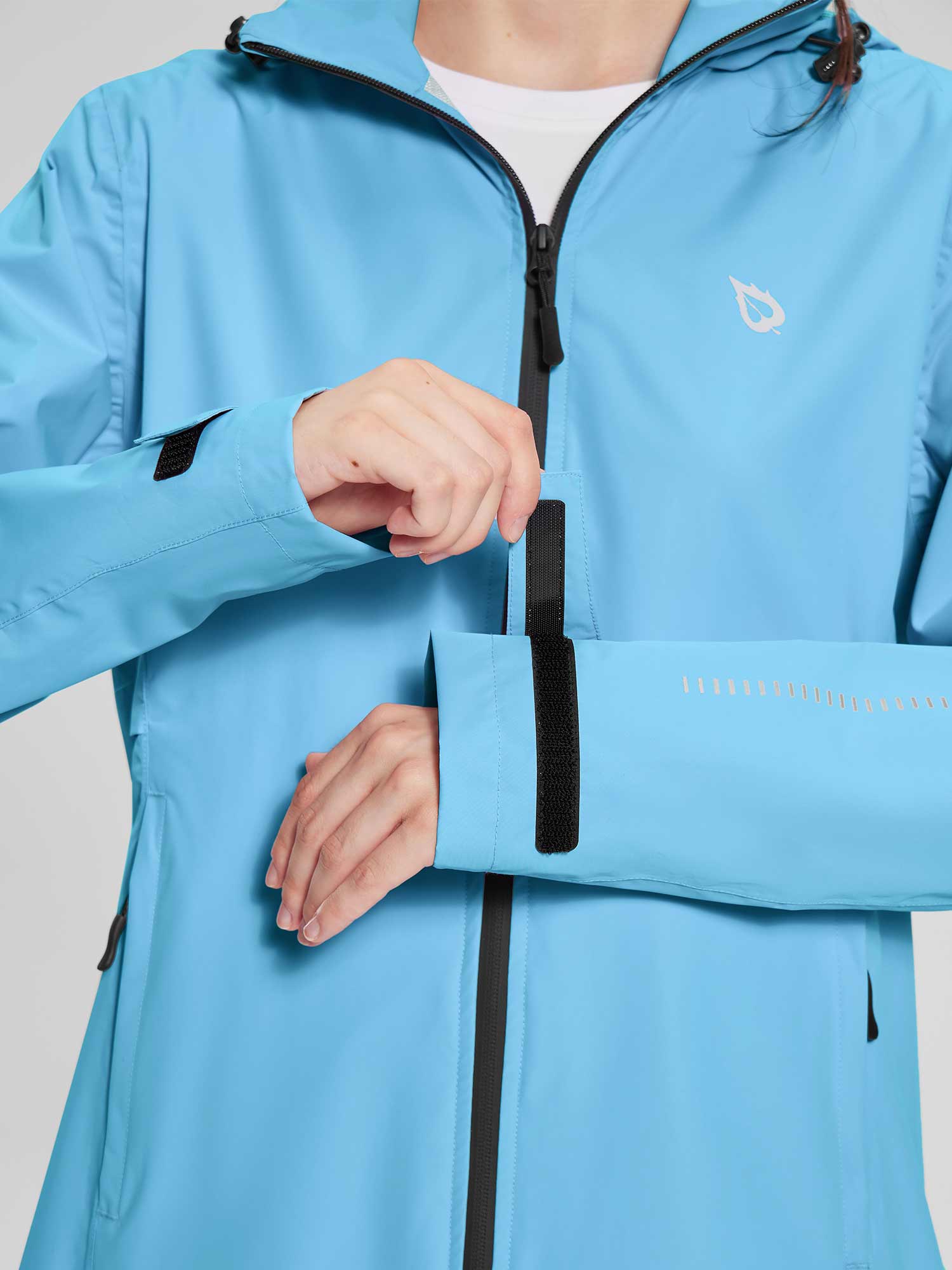 Flyleaf Mid-Length Hooded Waterproof Jacket - Image 11