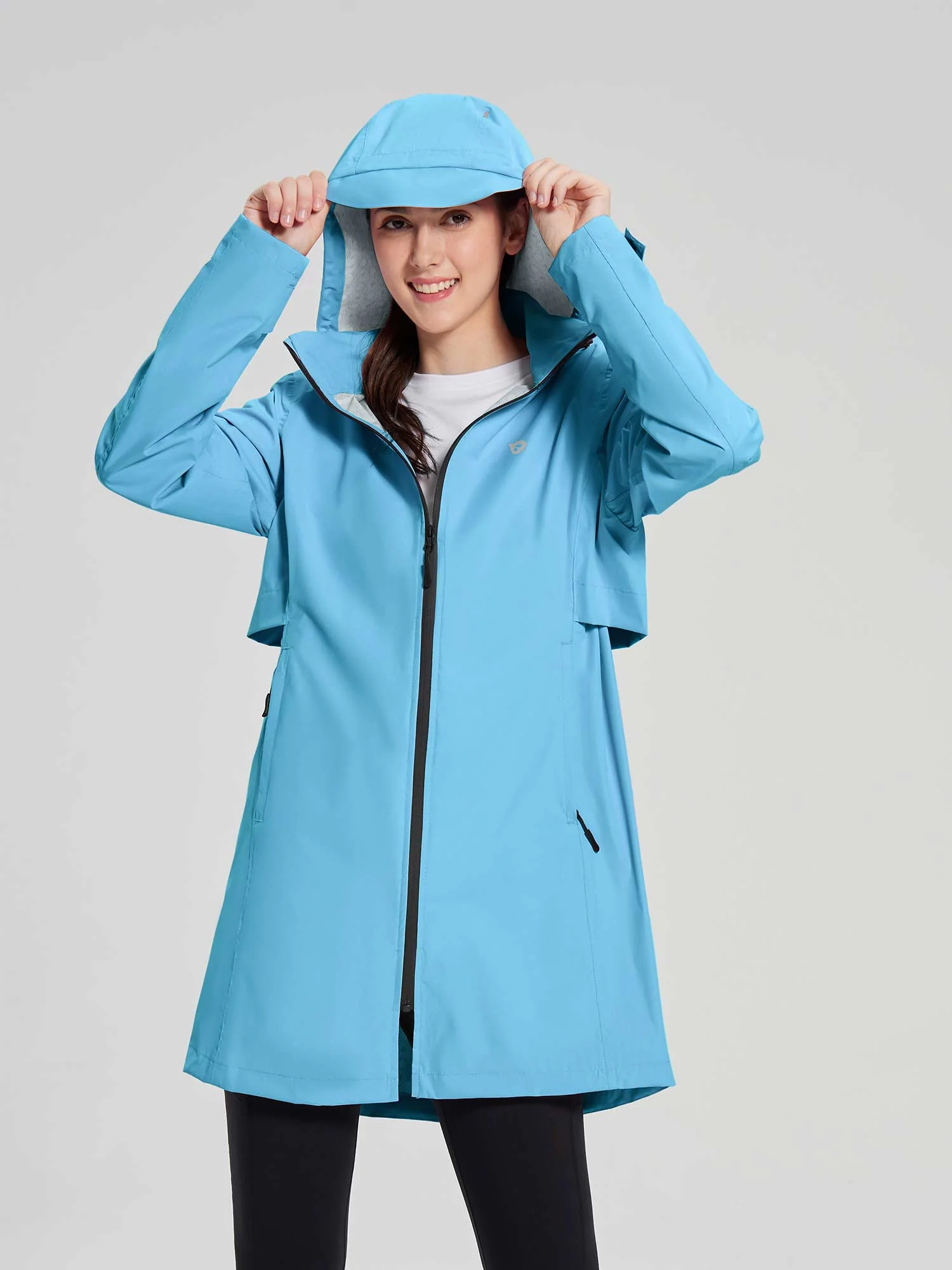 Flyleaf Mid-Length Hooded Waterproof Jacket - Image 9