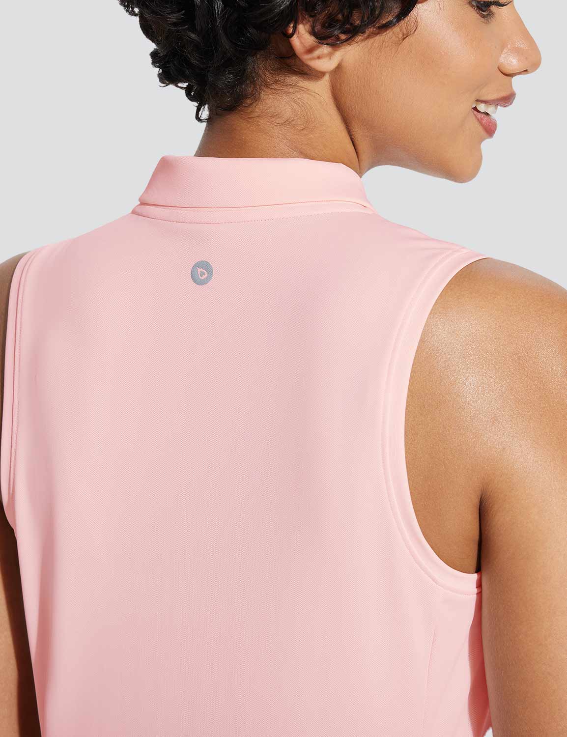Flyleaf UPF 50+ Quick-Dry Sleeveless Golf Polo Shirt - Image 12
