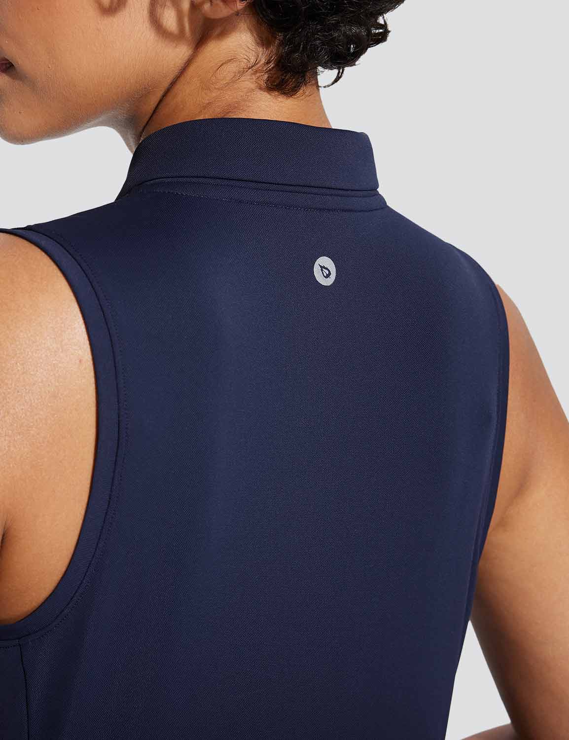 Flyleaf UPF 50+ Quick-Dry Sleeveless Golf Polo Shirt - Image 17
