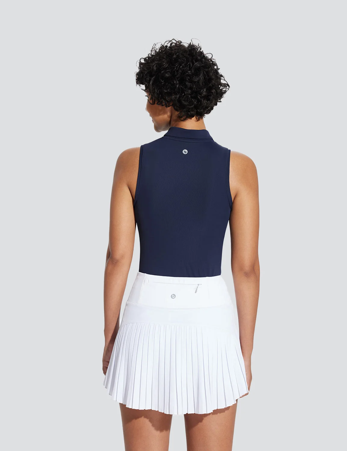 Flyleaf UPF 50+ Quick-Dry Sleeveless Golf Polo Shirt - Image 18
