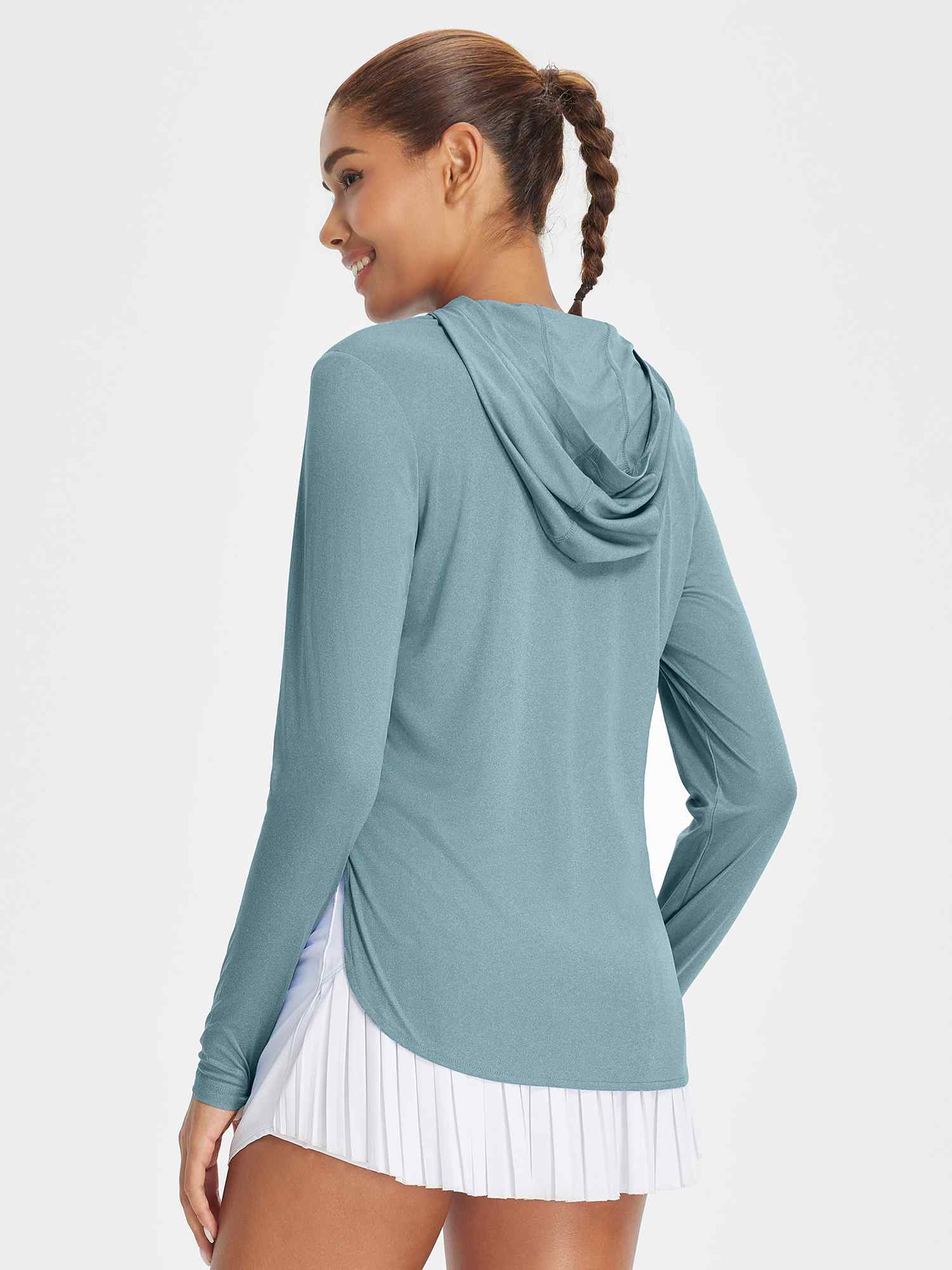 Women's Hooded Long Sleeve Sun Shirt - Image 3
