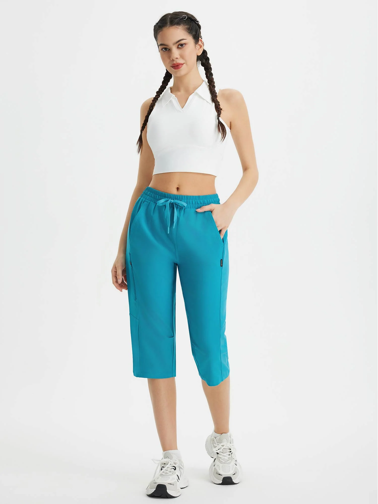Raindrop Ready Multi-Pockets Capris - Image 14