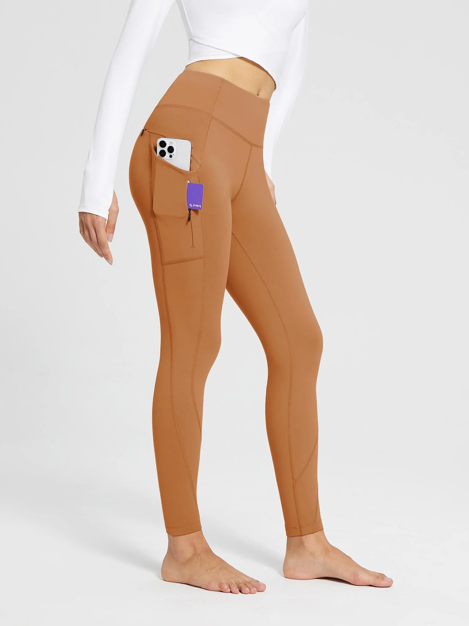 Laureate Fleece-Lined High Rise Pocket Leggings - Image 21
