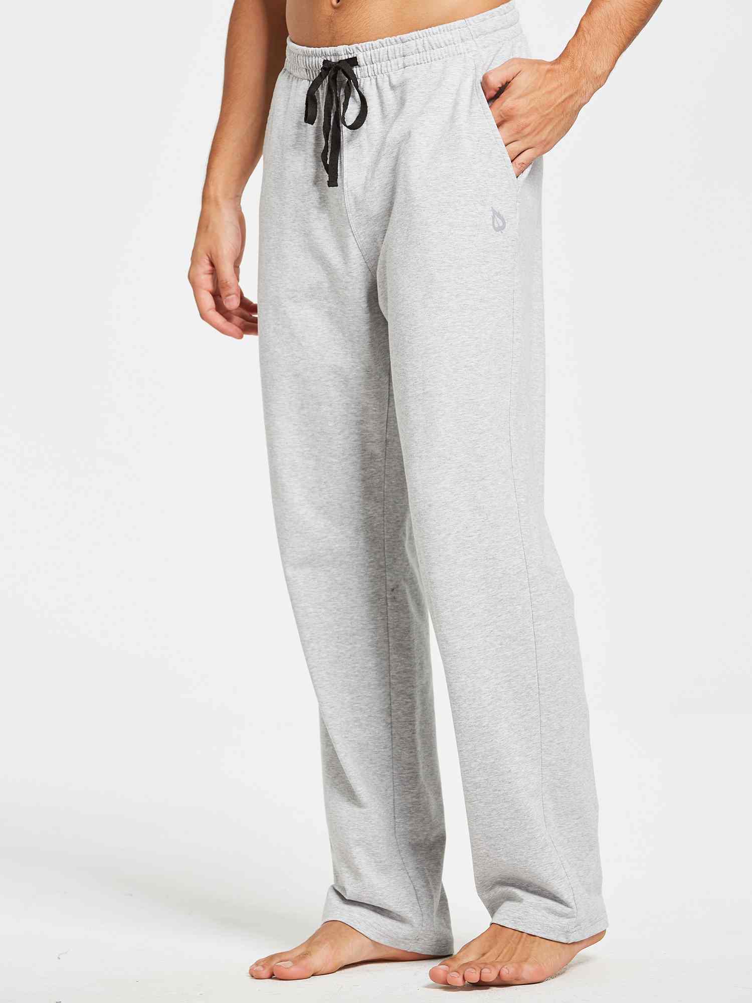 Men's Cotton Straight-Leg Lounge Drawstring Pants - Image 14
