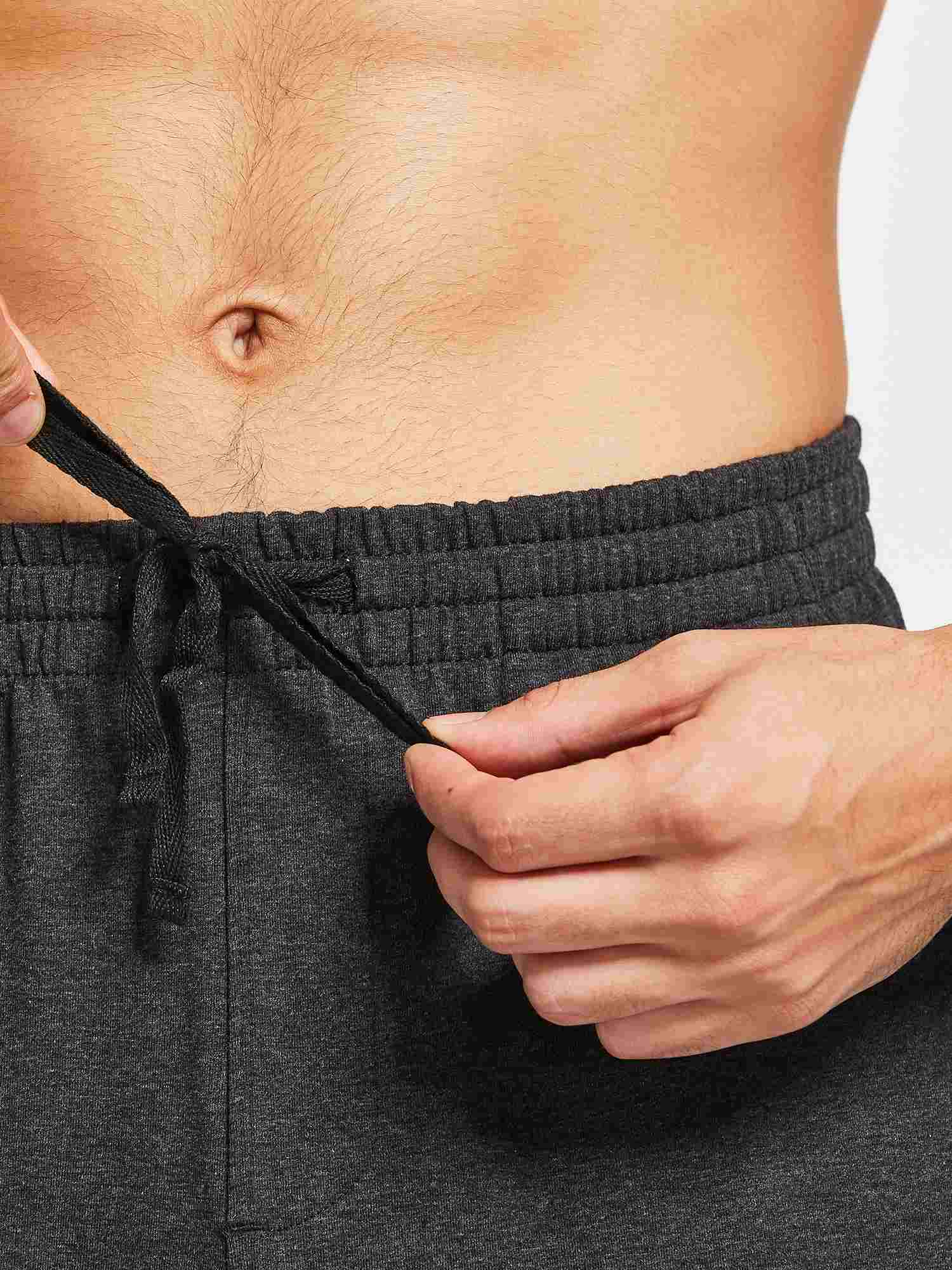 Men's Cotton Straight-Leg Lounge Drawstring Pants - Image 2