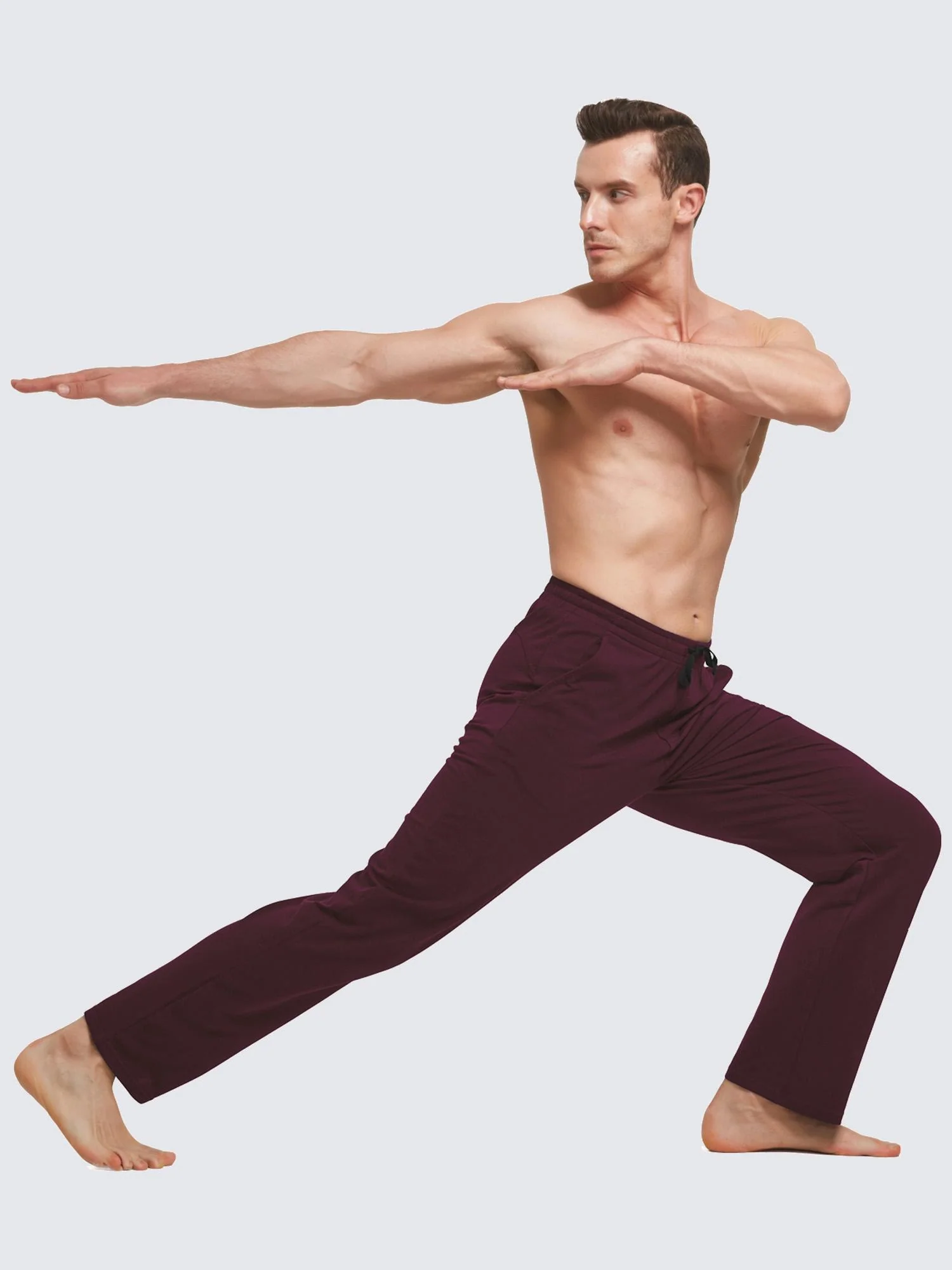 Men's Cotton Straight-Leg Lounge Drawstring Pants - Image 60