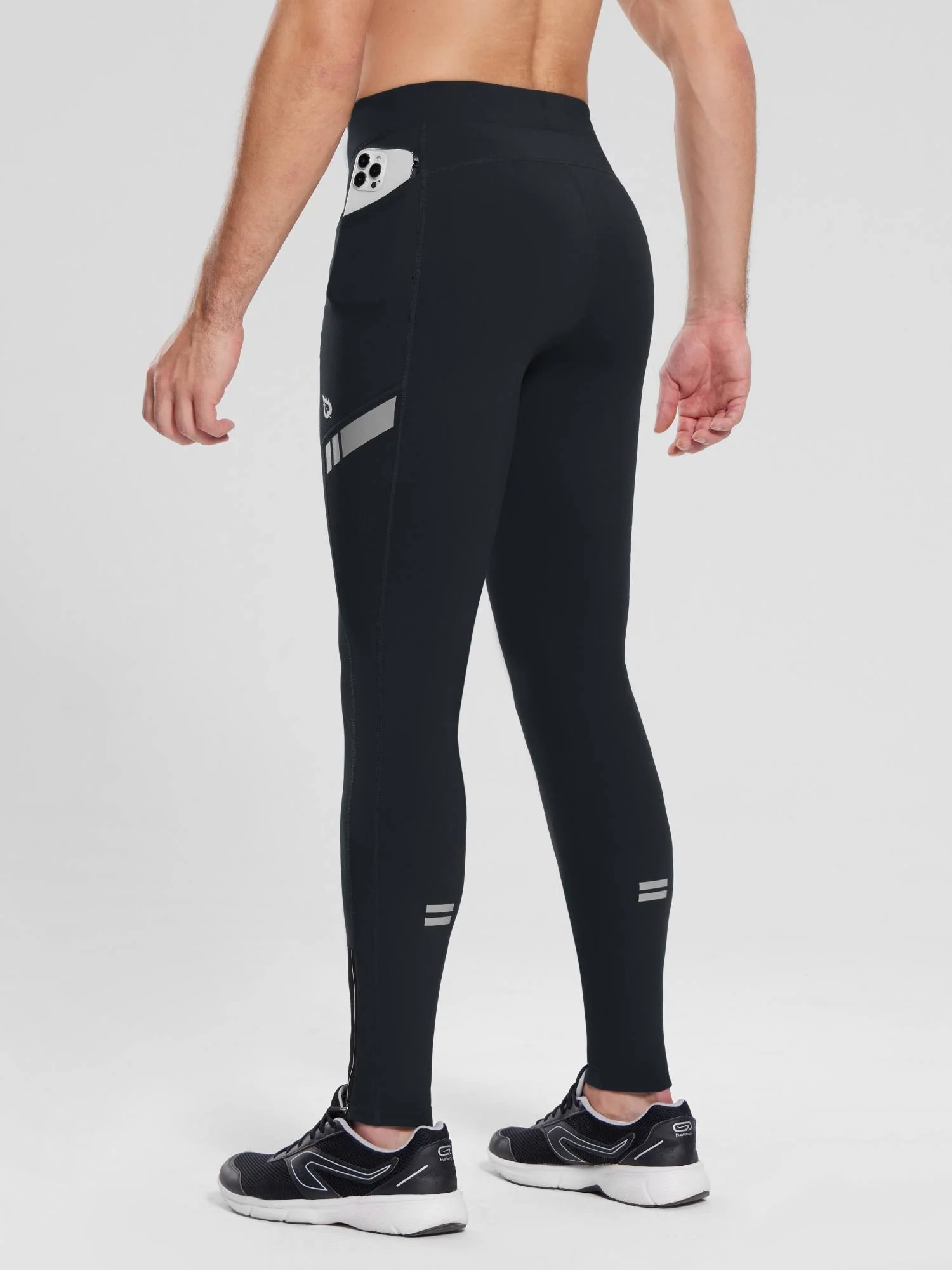 Men's 30" Fleece-Lined Cycling Tights - Image 4