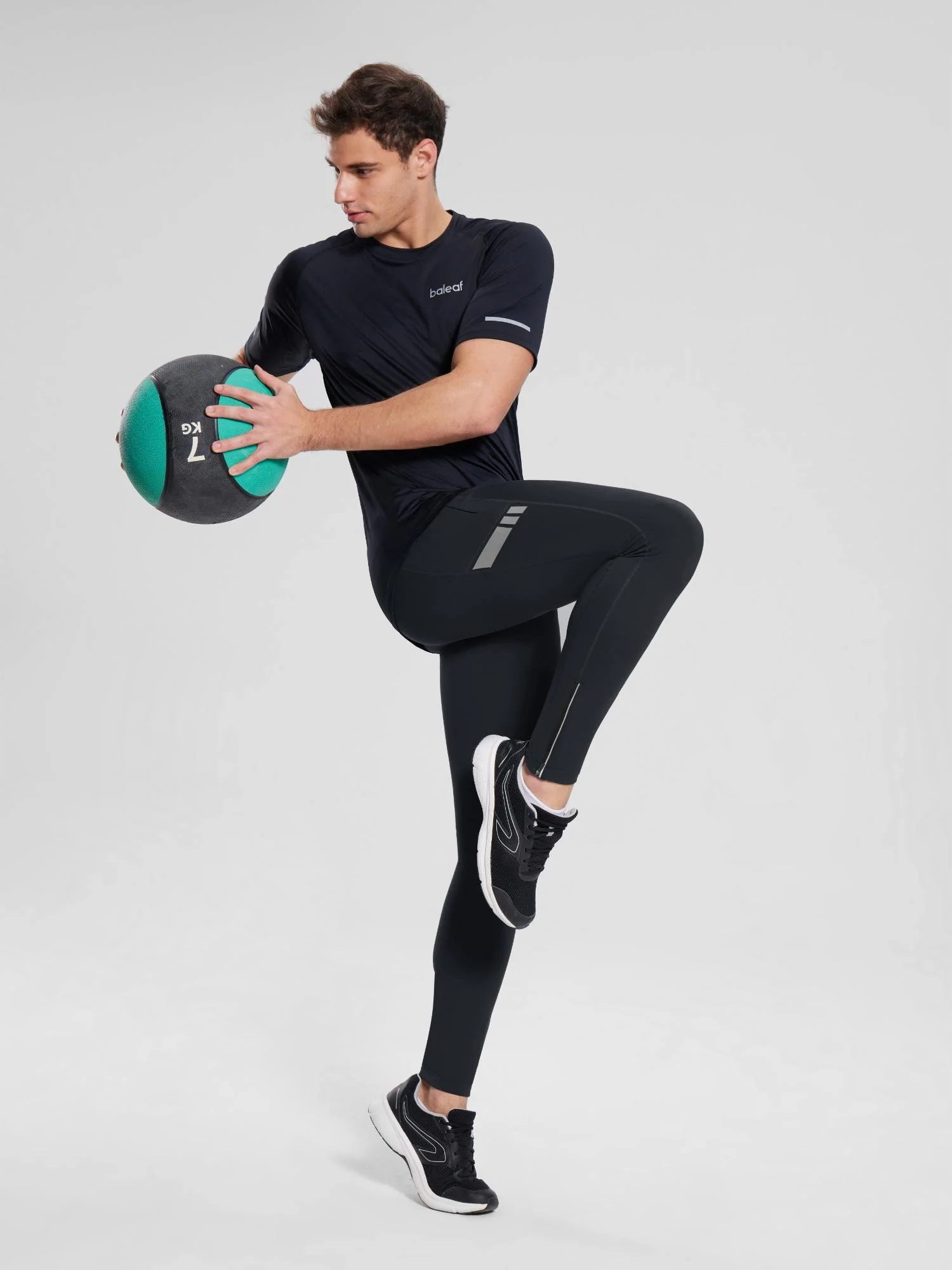 Men's 30" Fleece-Lined Cycling Tights - Image 6