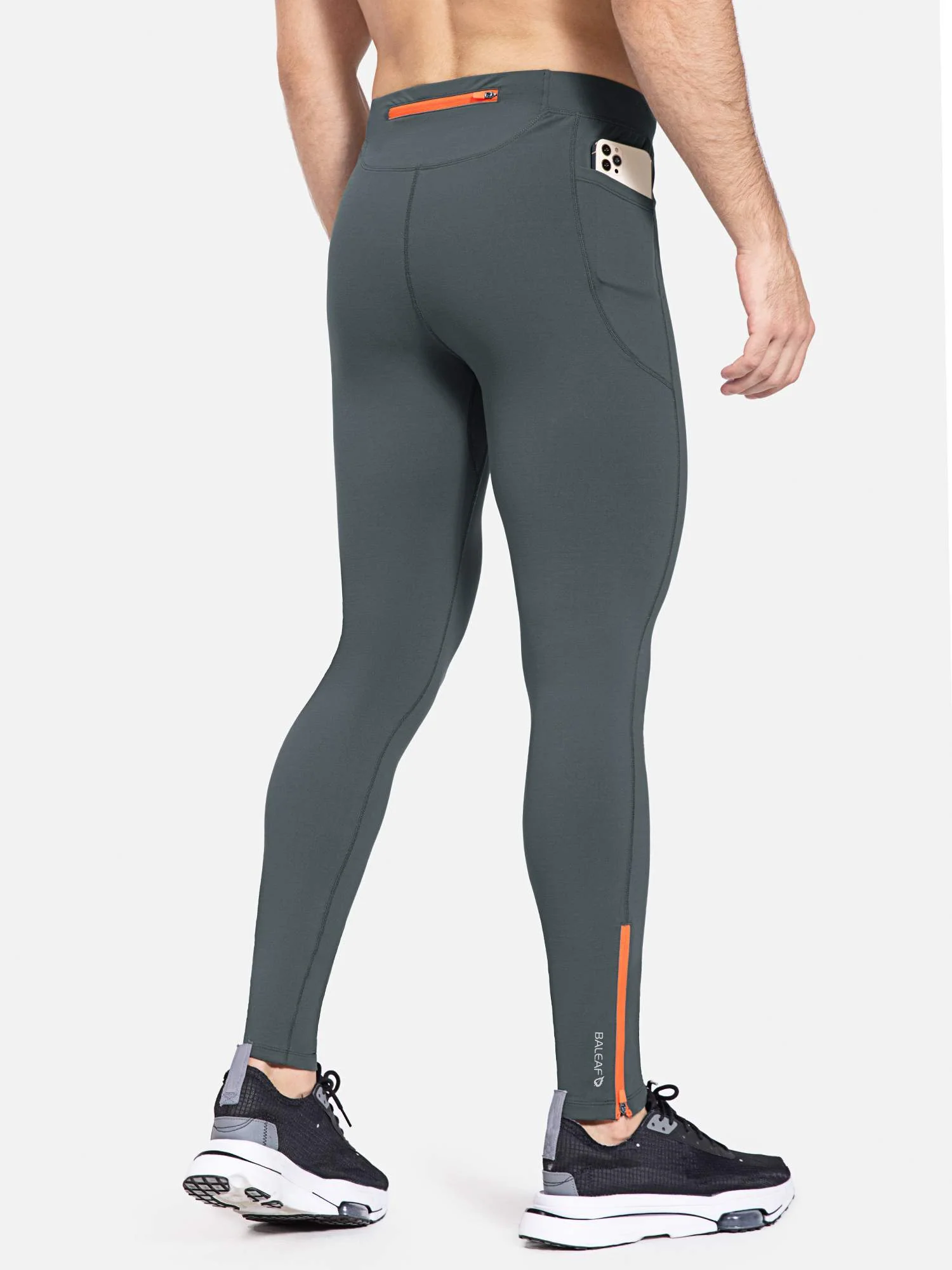Men's Fleece-Lined Water-Resistant Running Tights - Image 15