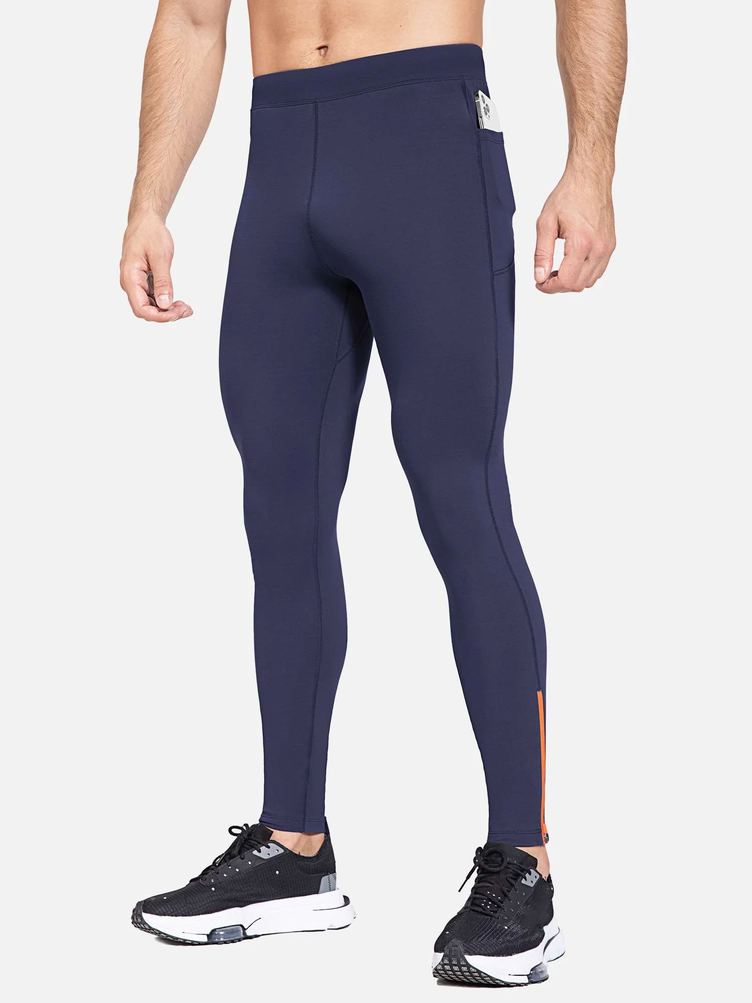 Men's Fleece-Lined Water-Resistant Running Tights - Image 19