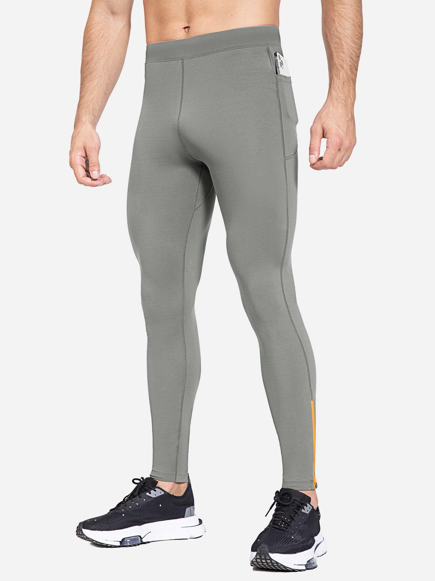 Men's Fleece-Lined Water-Resistant Running Tights - Image 25