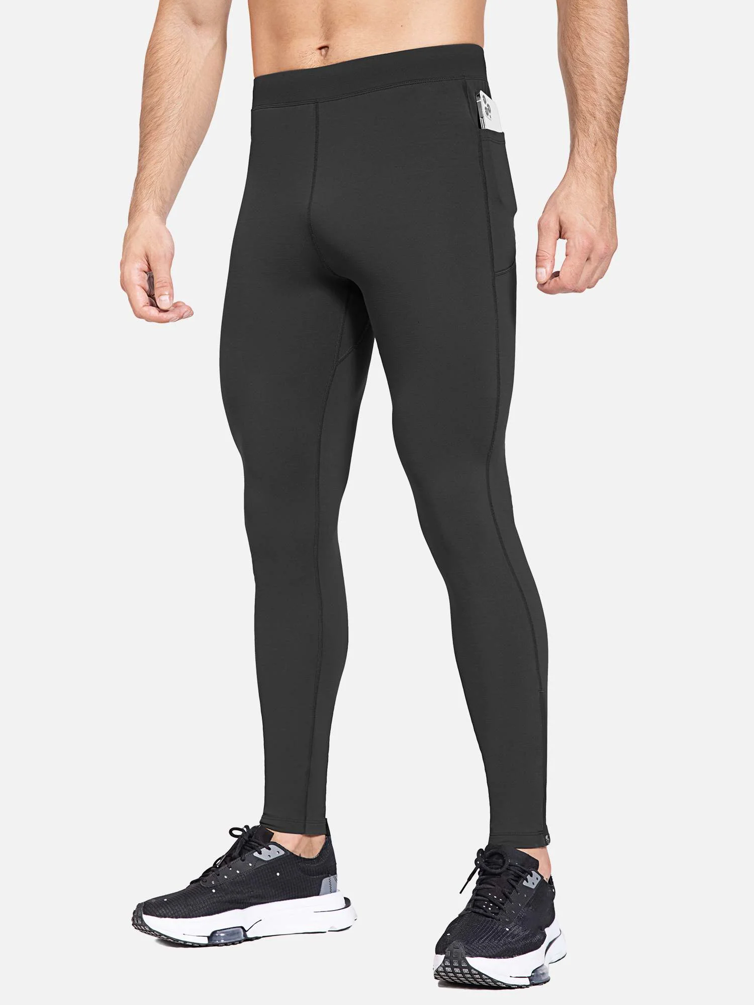 Men's Fleece-Lined Water-Resistant Running Tights - Image 31