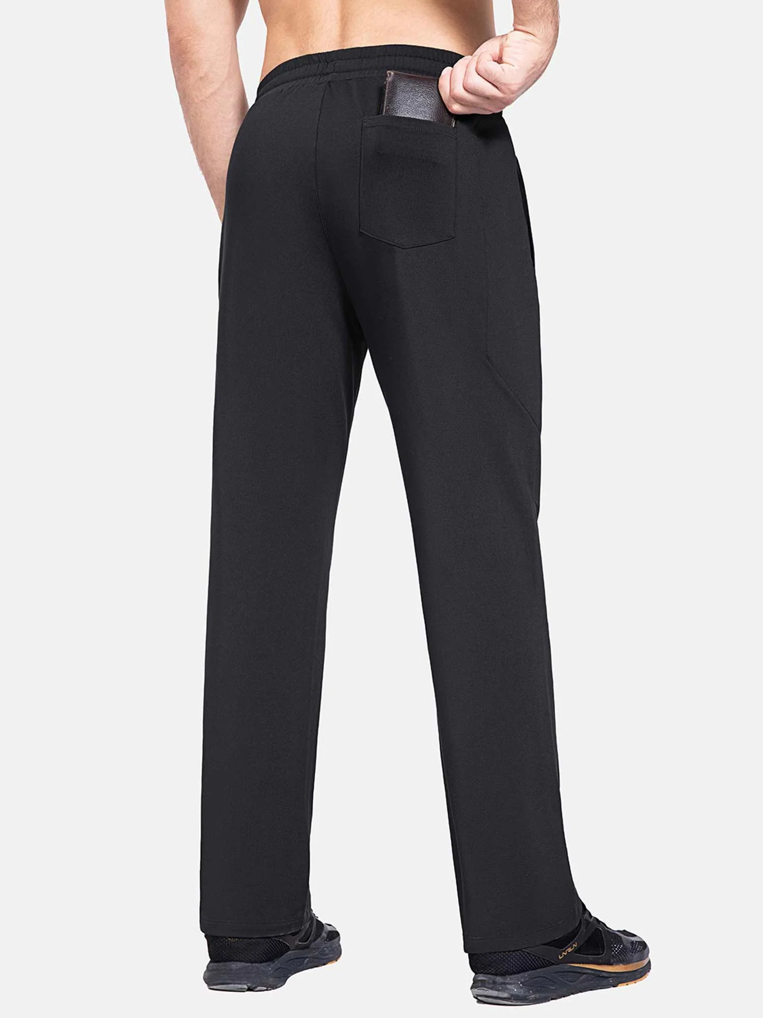 Men's Fleece-Lined Water-Resistant Straight Leg Pants - Image 3
