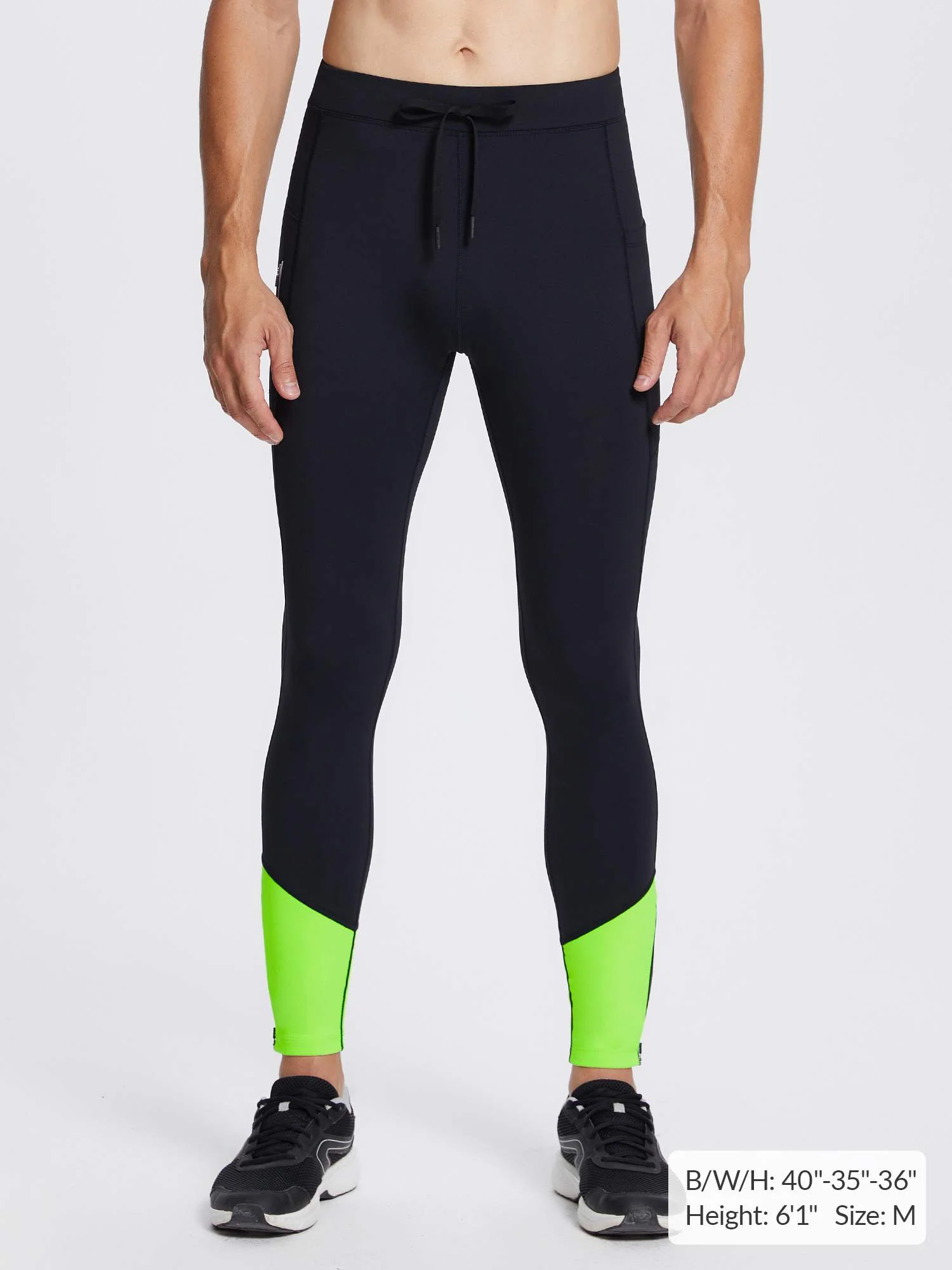 Men's Fleece Lined Winter Running Tights - Image 2