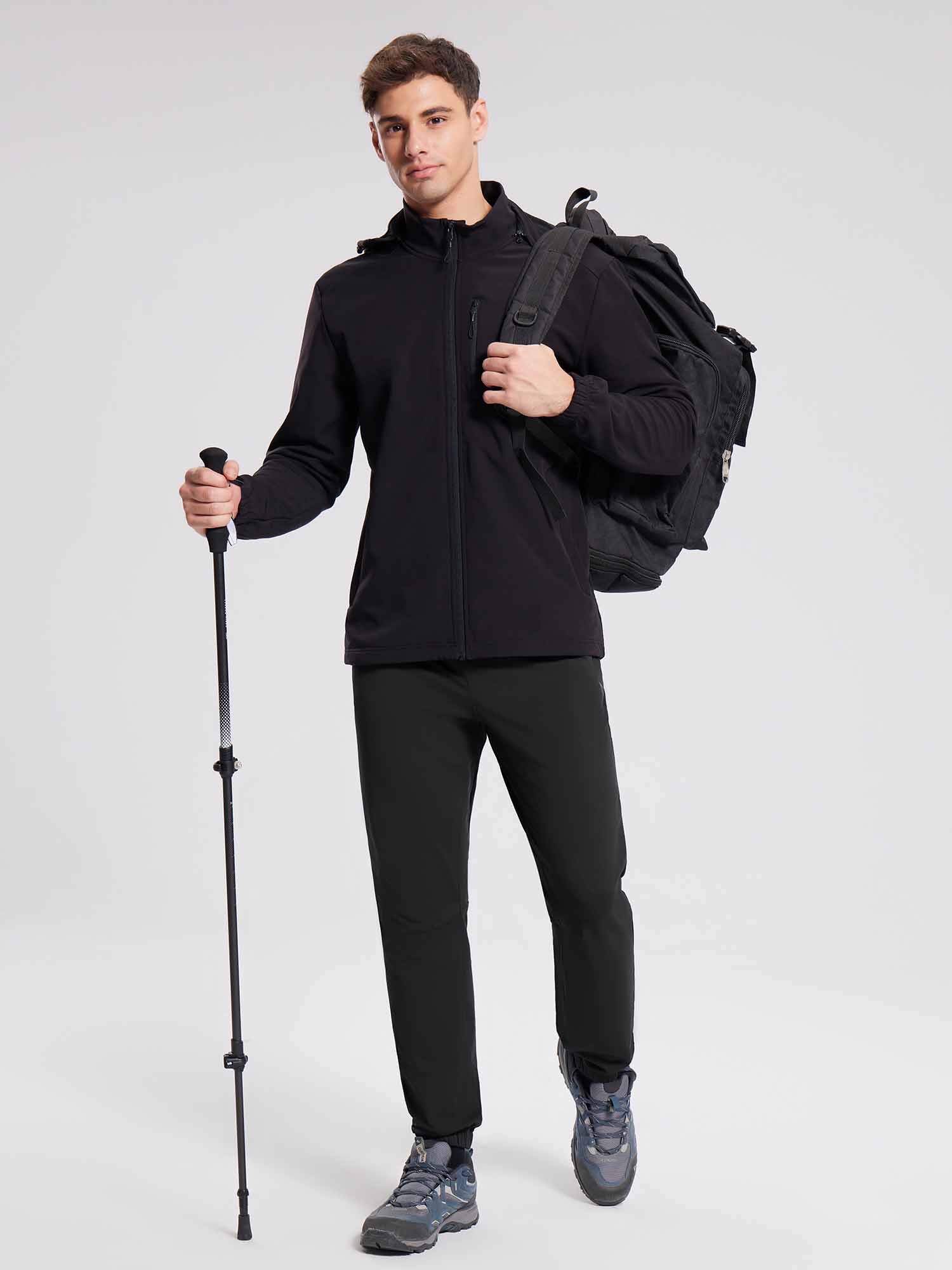 Men's Reflective Fleece Jogger Pants - Image 6
