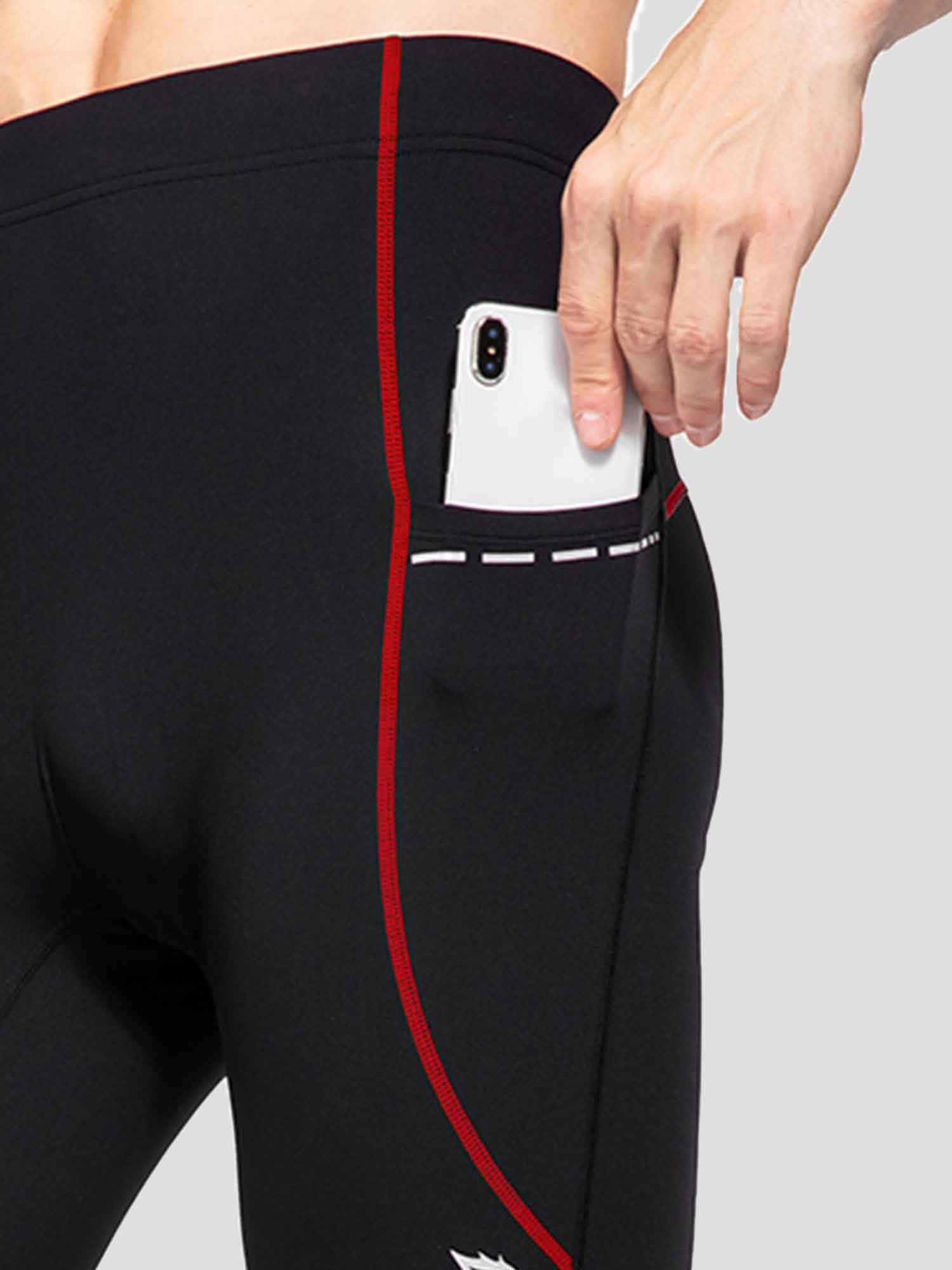 Men's Winter Fleece-Lined Cycling Tights - Image 15